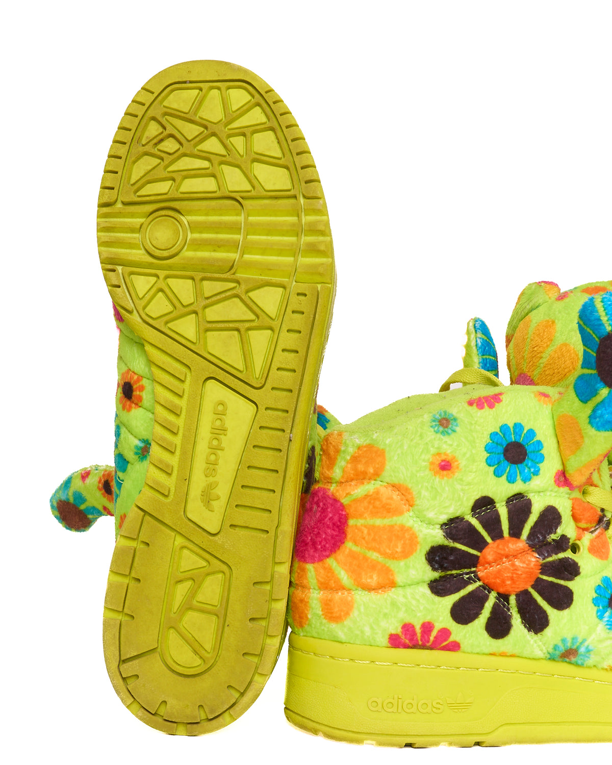 F/W12 Jeremy Scott Adidas JS Bear "Flower Power" Sneakers
