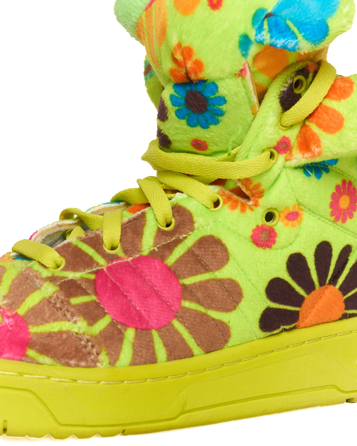 F/W12 Jeremy Scott Adidas JS Bear "Flower Power" Sneakers