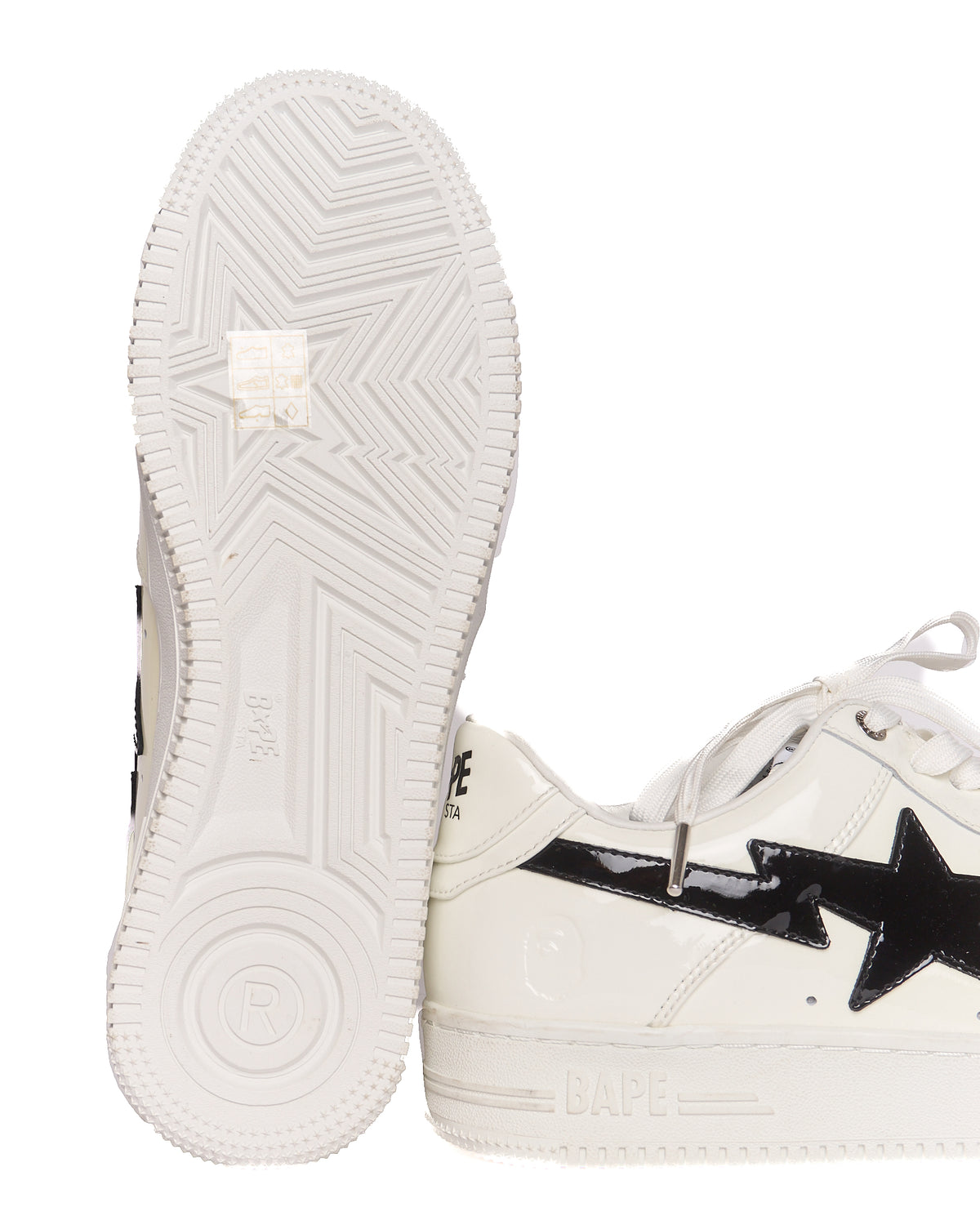 BAPE White STA Sneakers
