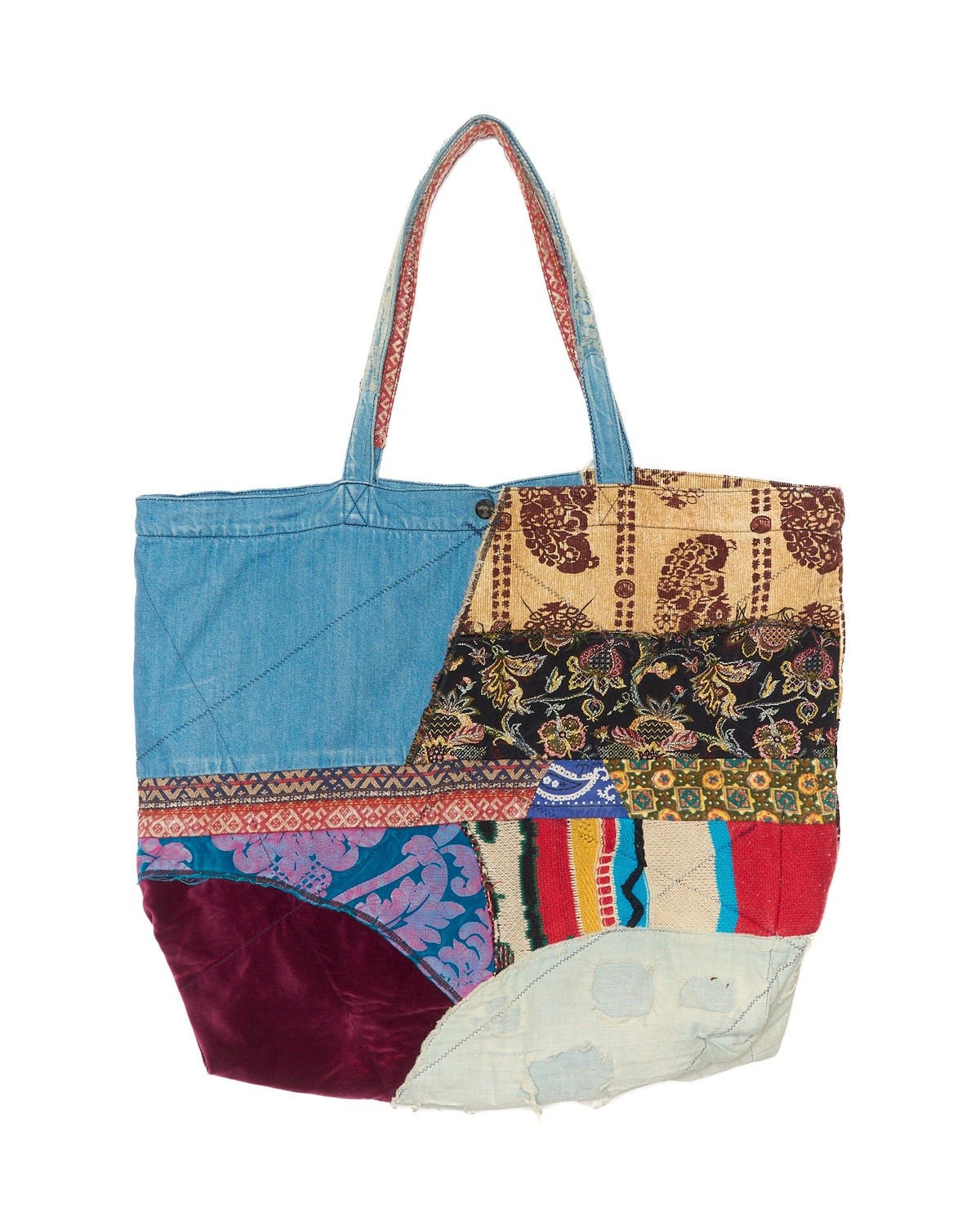 S/S17 Kapital Psychedelic Patchwork Large Tote Bag