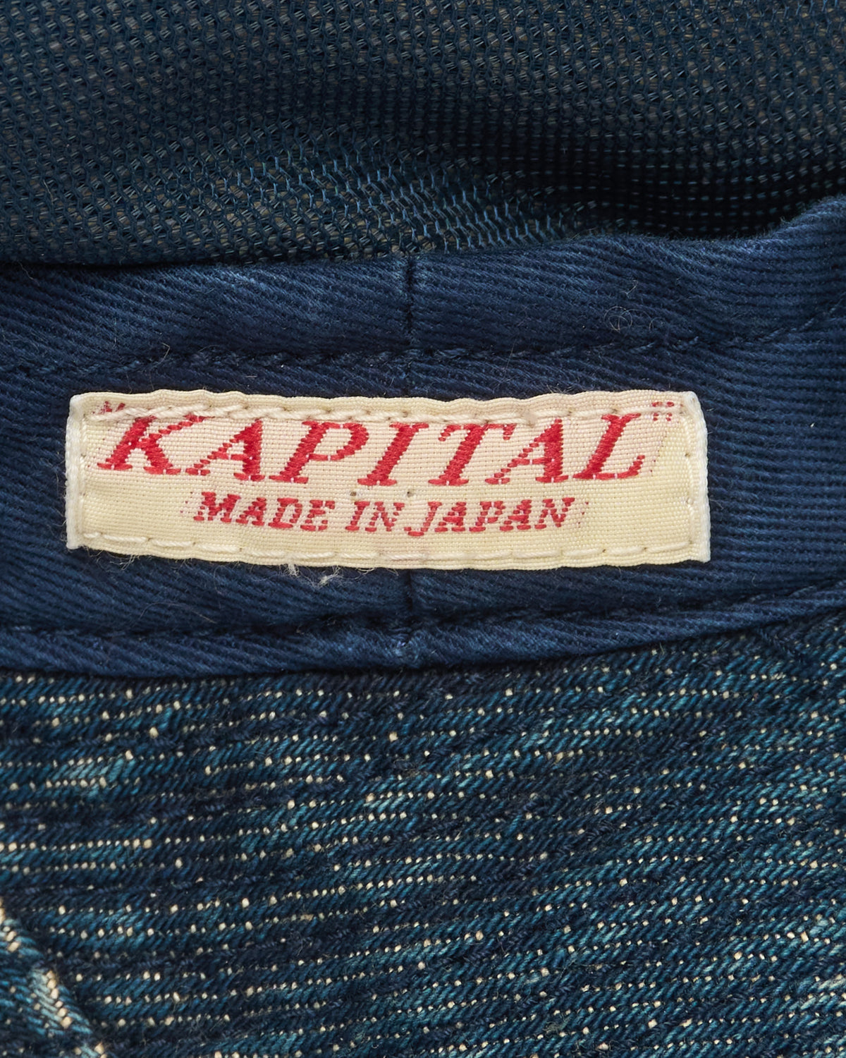 S/S18 Kapital 11.5oz Denim Slogan Laundry Bucket Hat