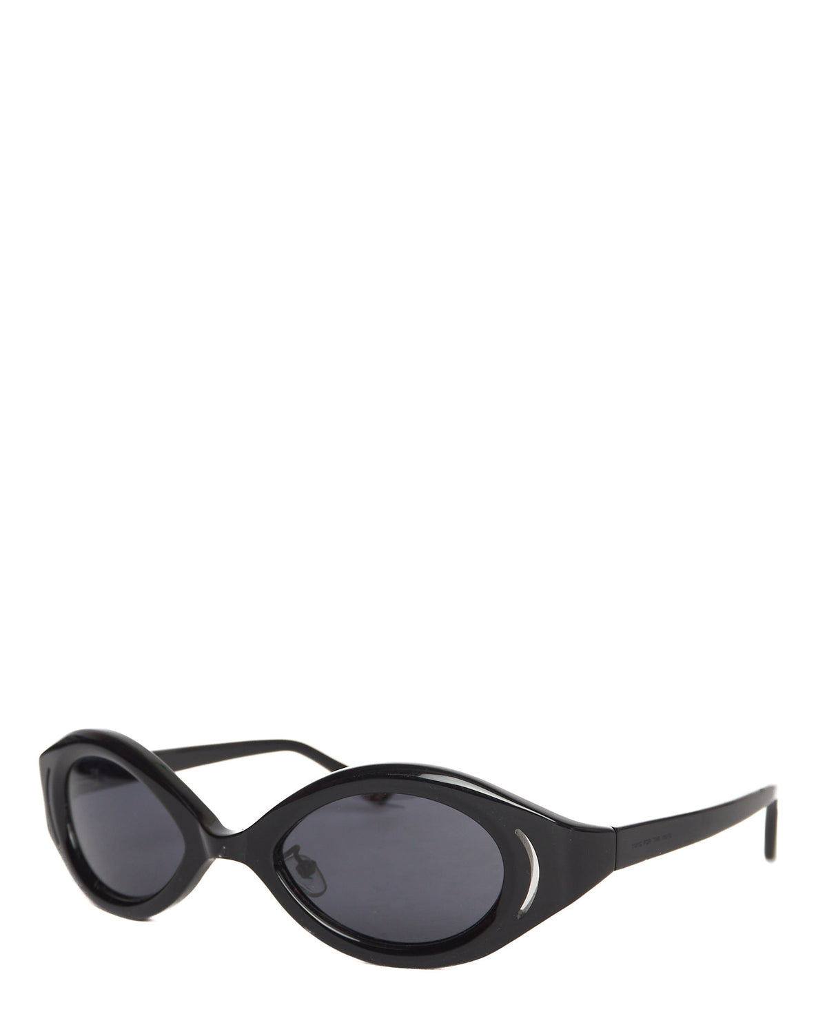 SONG FOR THE MUTE Black Acetate Goggle Sunglasses