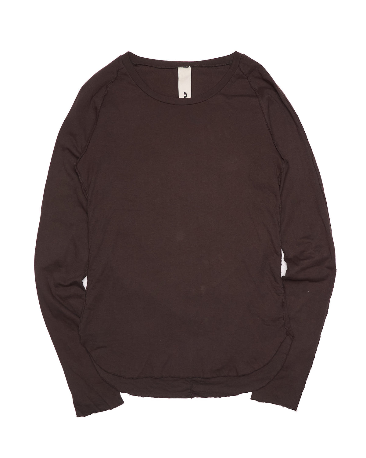 ATTACHMENT by Kazuyuki Kumagai Double Layered Brown Long-Sleeve