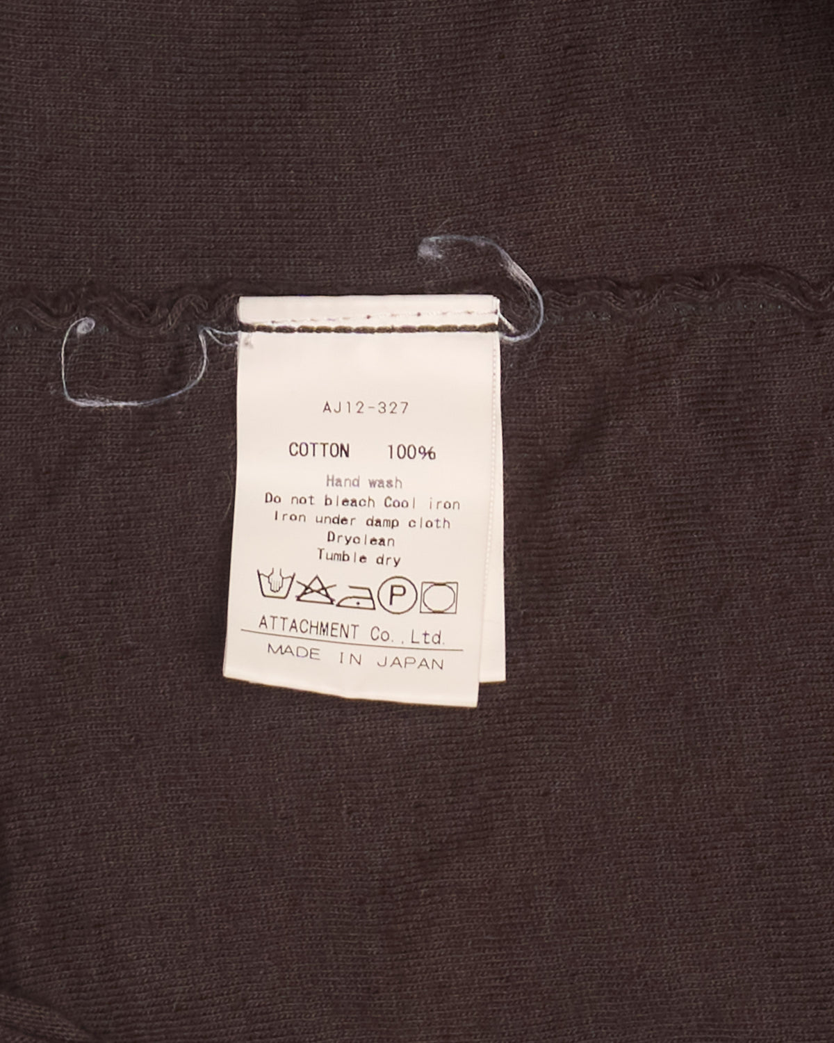 ATTACHMENT by Kazuyuki Kumagai Double Layered Brown Long-Sleeve