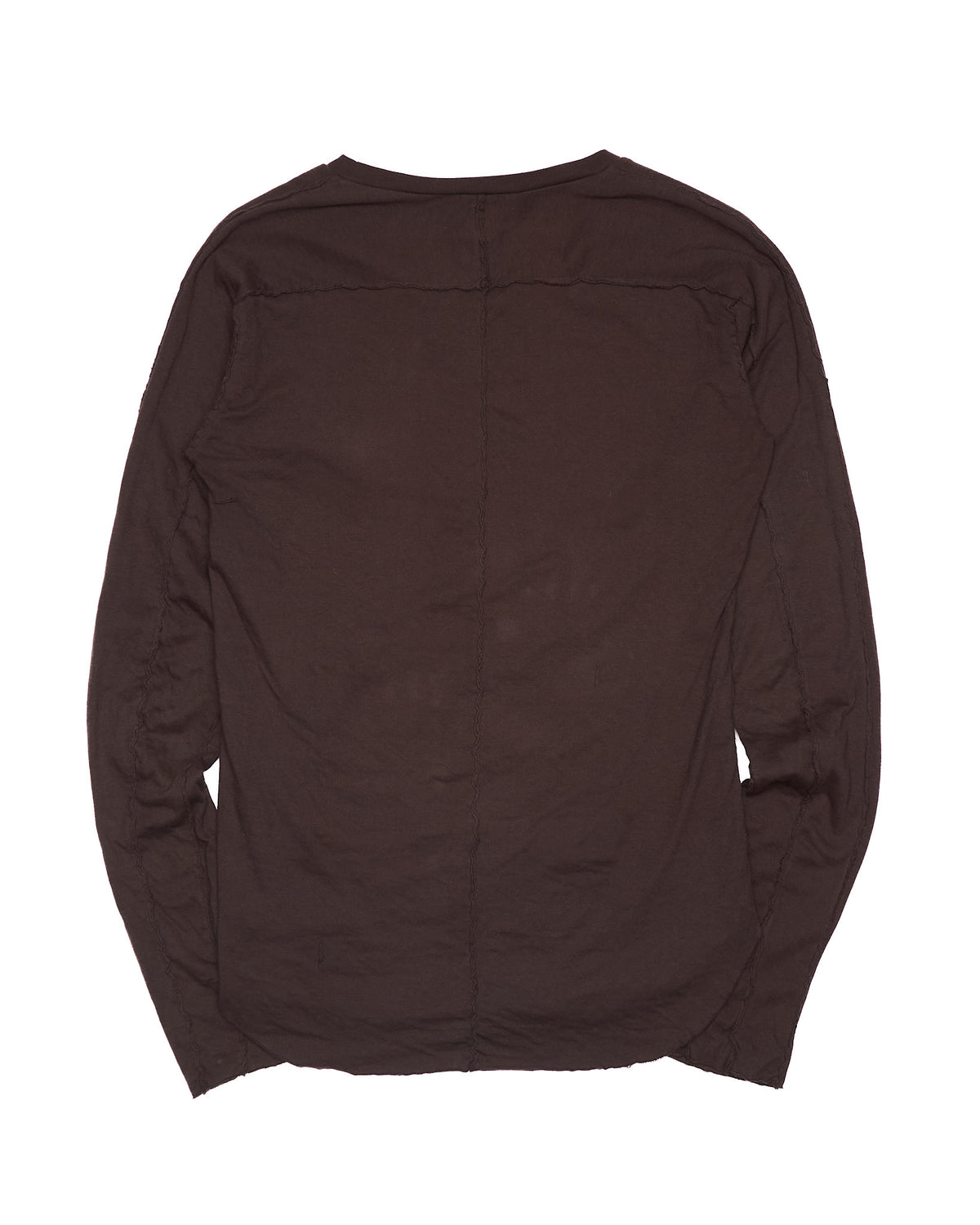 ATTACHMENT by Kazuyuki Kumagai Double Layered Brown Long-Sleeve