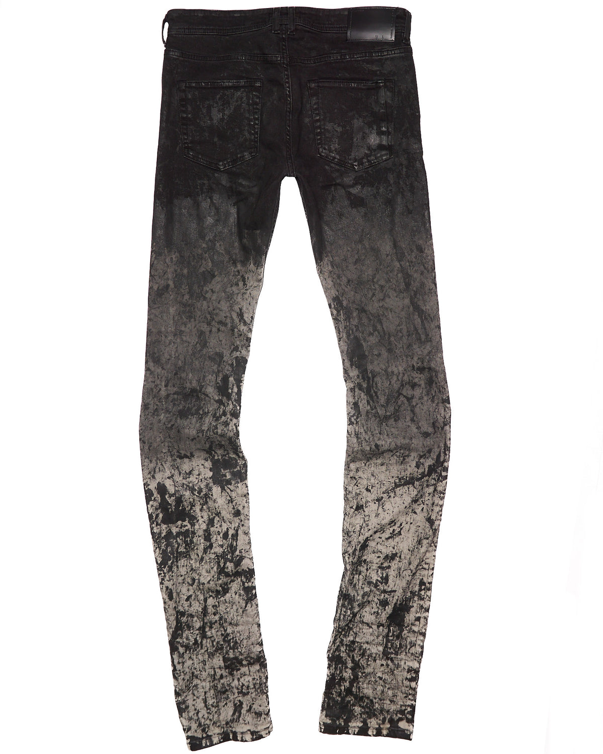 Early 00s Diesel Black Gold Gradient Painted Jeans