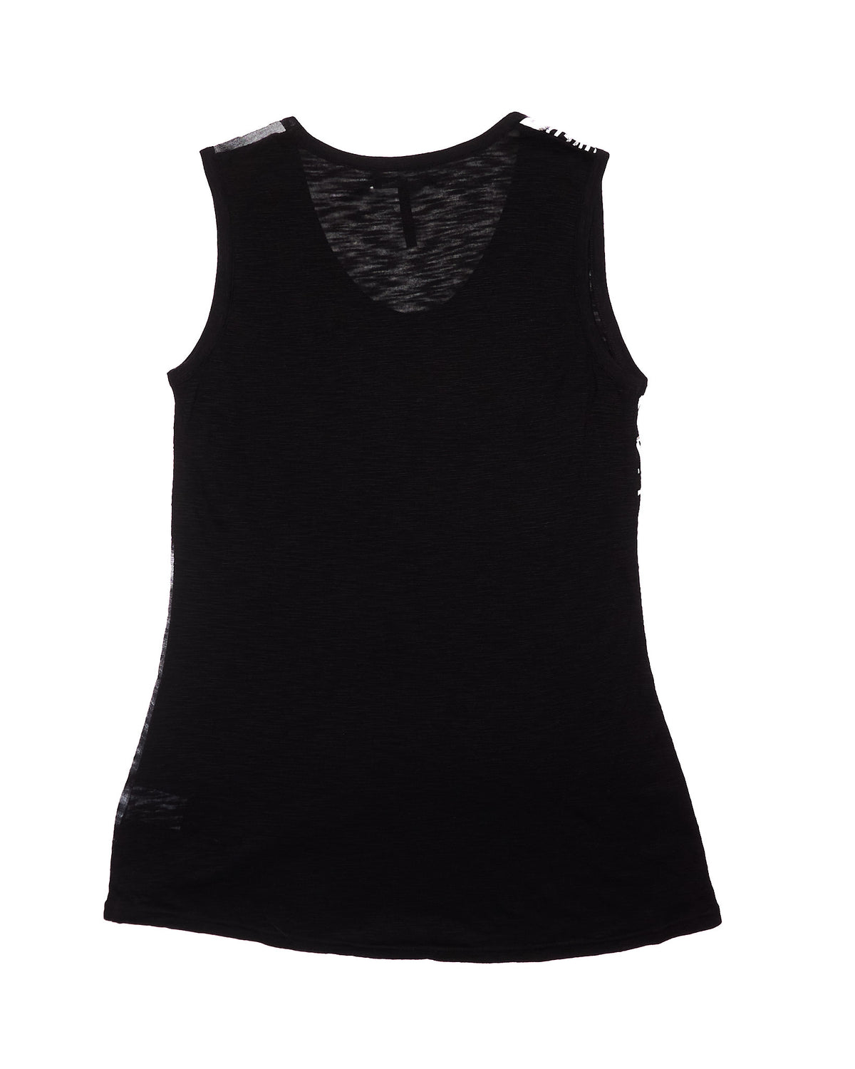 Early 00s Sarah Pacini Black “Uncover” Graphic Tank