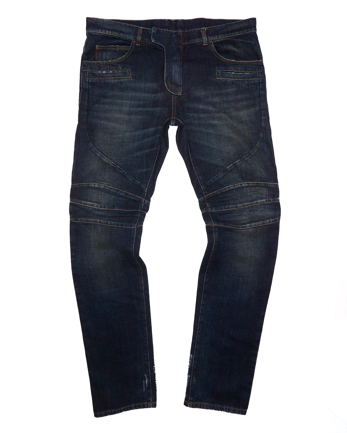 S/S16 BALMAIN Biker Denim Pants