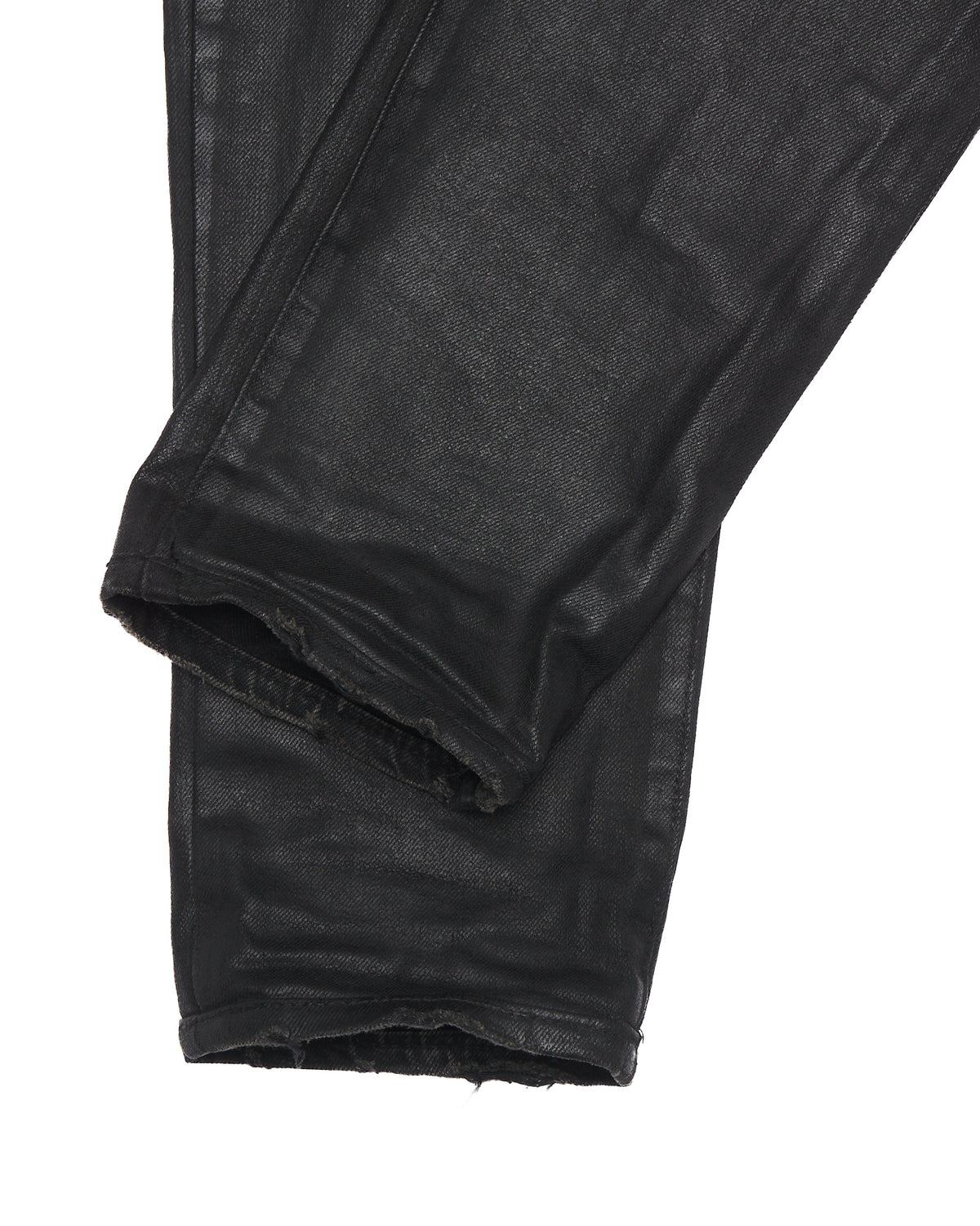 F/W16 Balmain Coated Biker Skinny Jeans