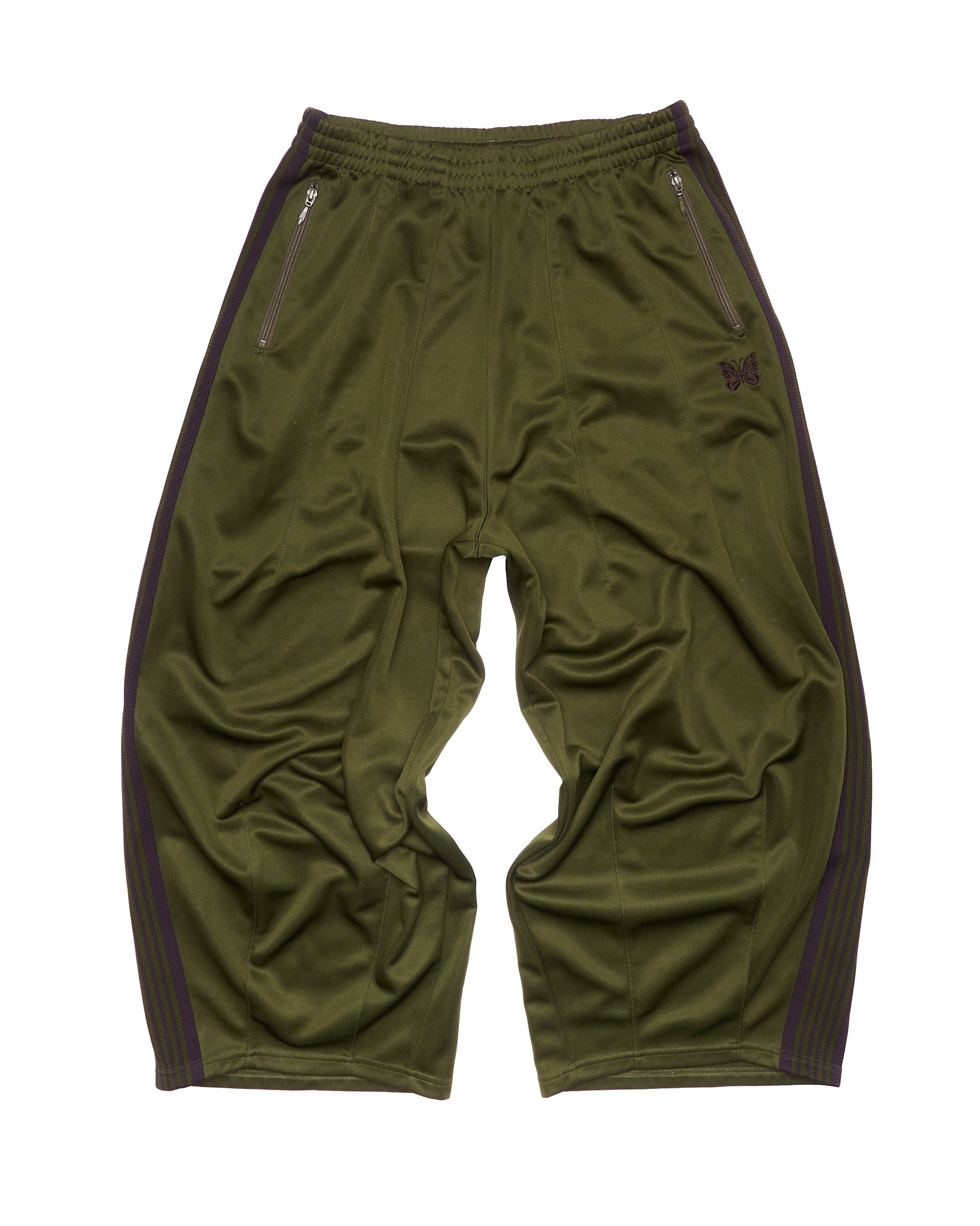 Needles Wide Leg Striped Track Pant