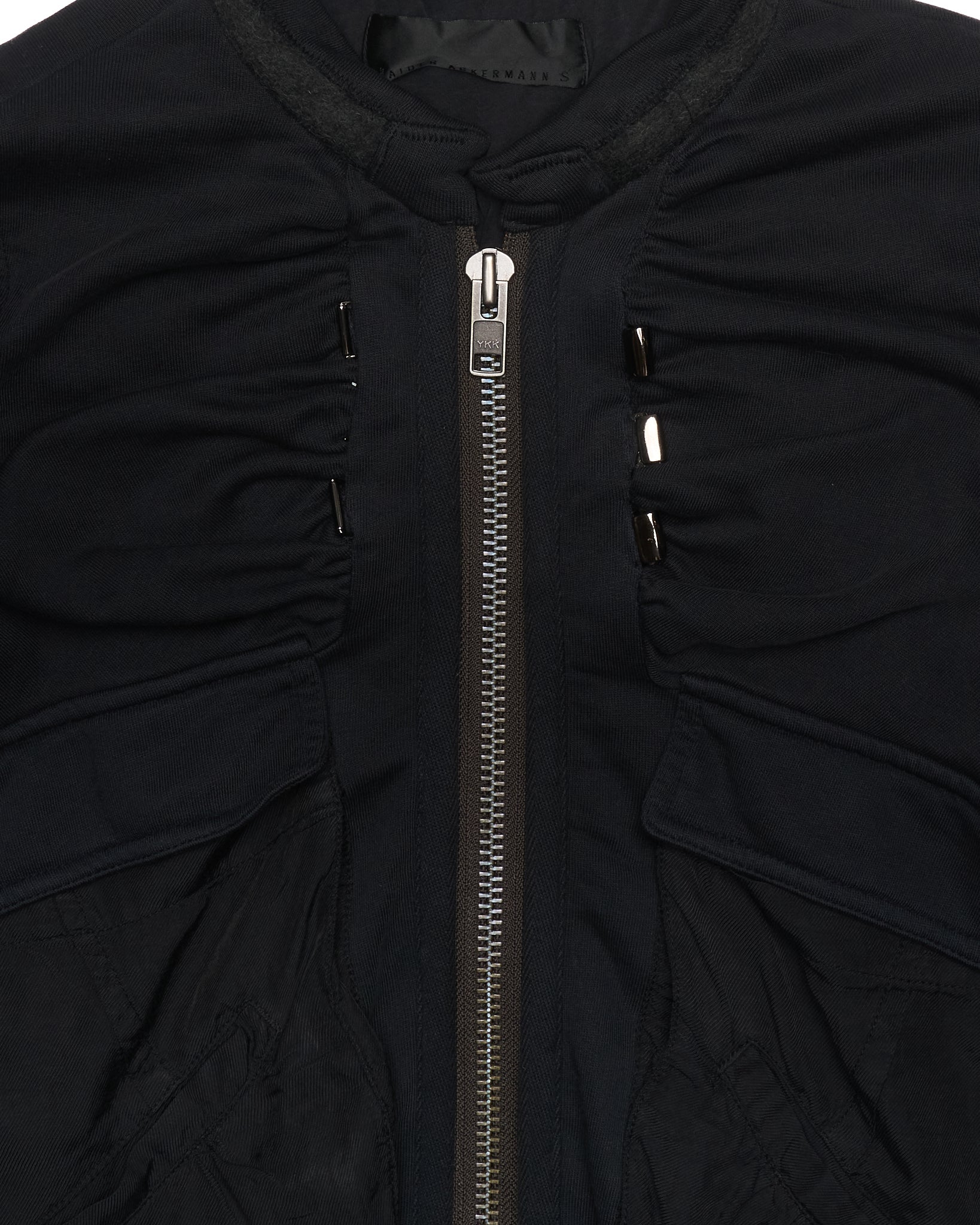 A/W17 Haider Ackermann Rouched Multi Panel Military Cargo Bomber Jacket