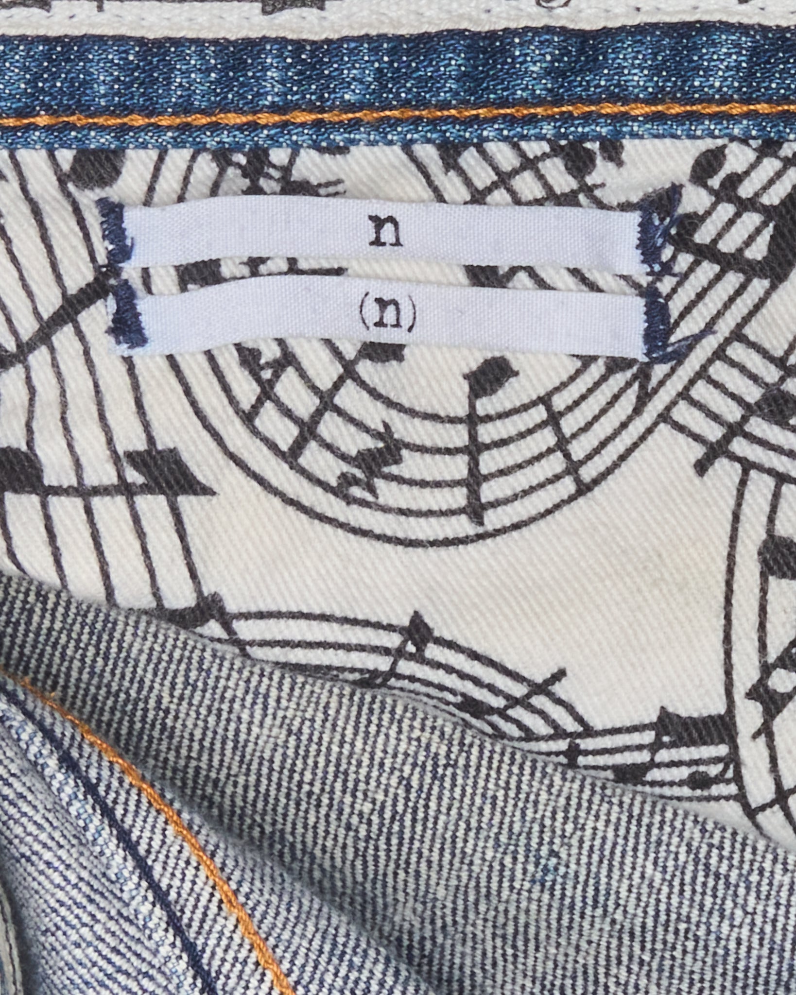 Number (N)ine Pain Denim Skinny Jeans