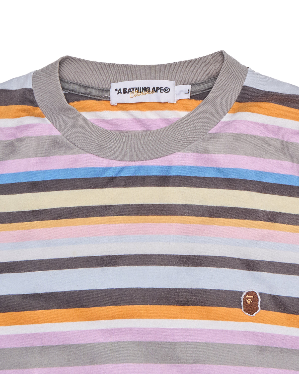 08’ BAPE Classics Multi-Colour Stripe Tee-Shirt