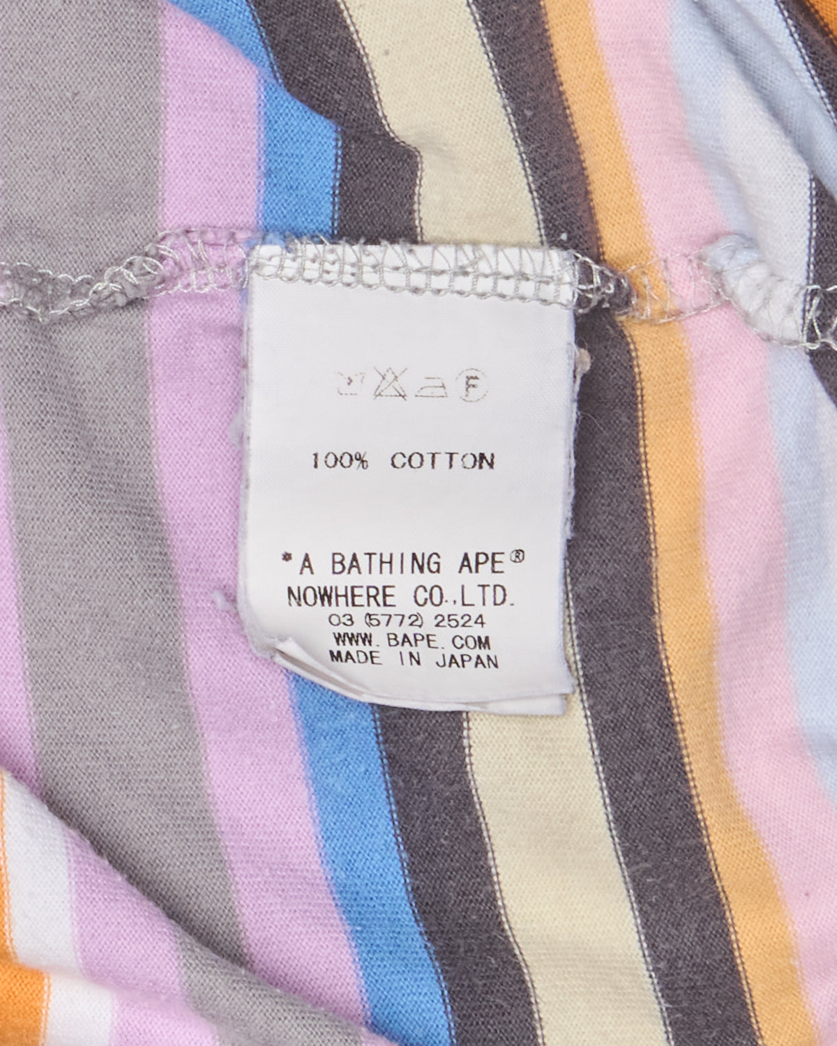 08’ BAPE Classics Multi-Colour Stripe Tee-Shirt
