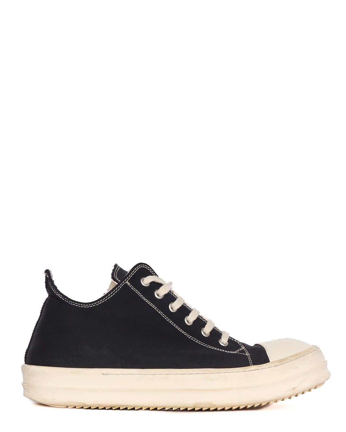 A/W20 Rick Owens DKRSHDW “PERFORMA” Contrast Stitch Nylon Canvas Low-top Ramones Sneakers
