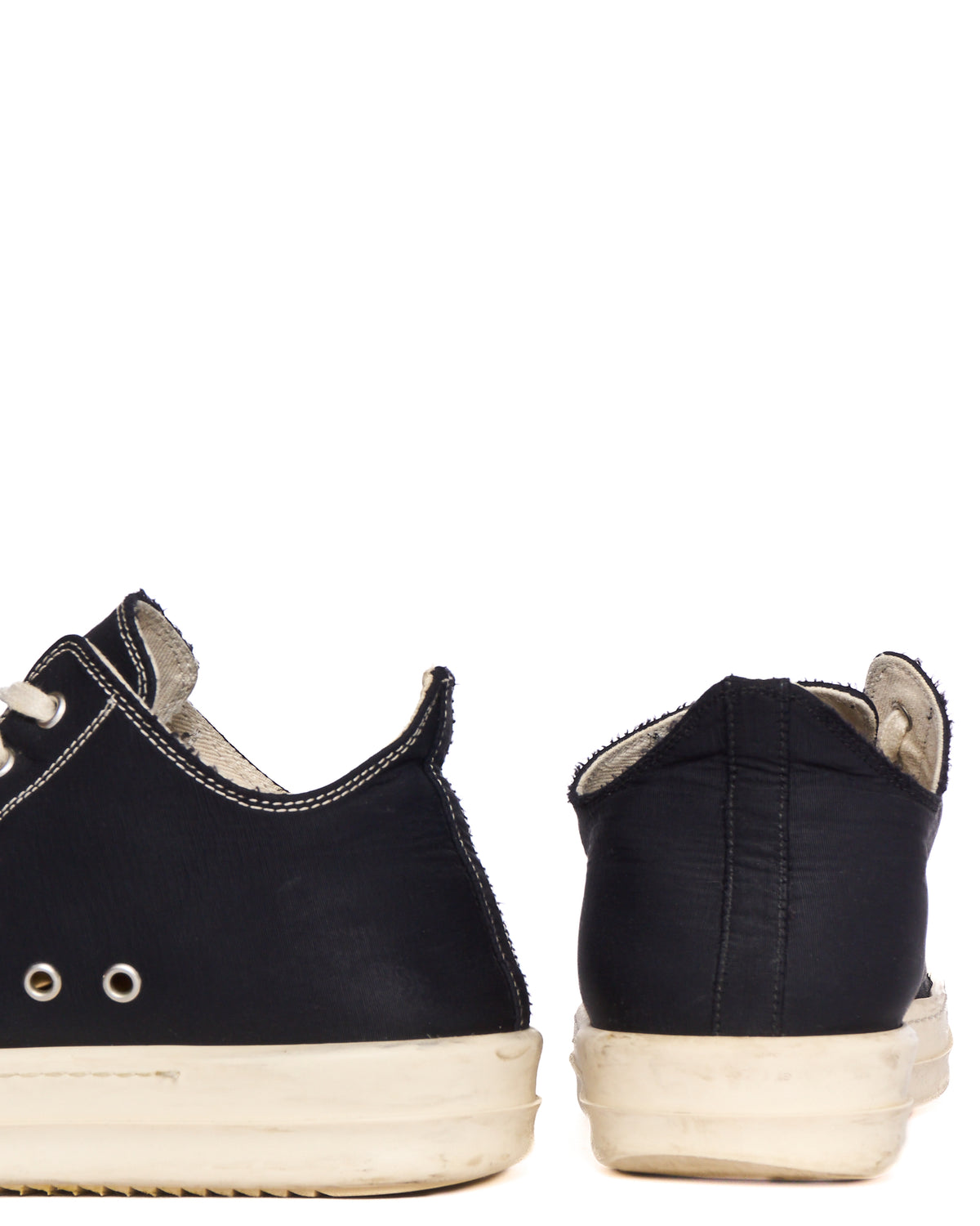 A/W20 Rick Owens DKRSHDW “PERFORMA” Contrast Stitch Nylon Canvas Low-top Ramones Sneakers