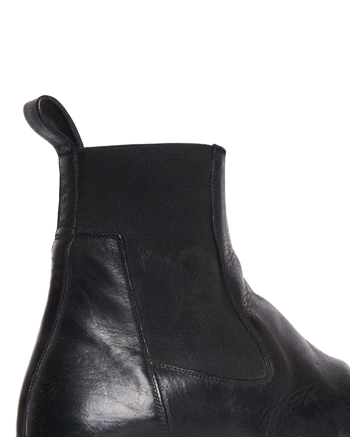 A/W20 Rick Owens "PERFORMA" Calf Leather Elastic Creeper Chelsea Boots