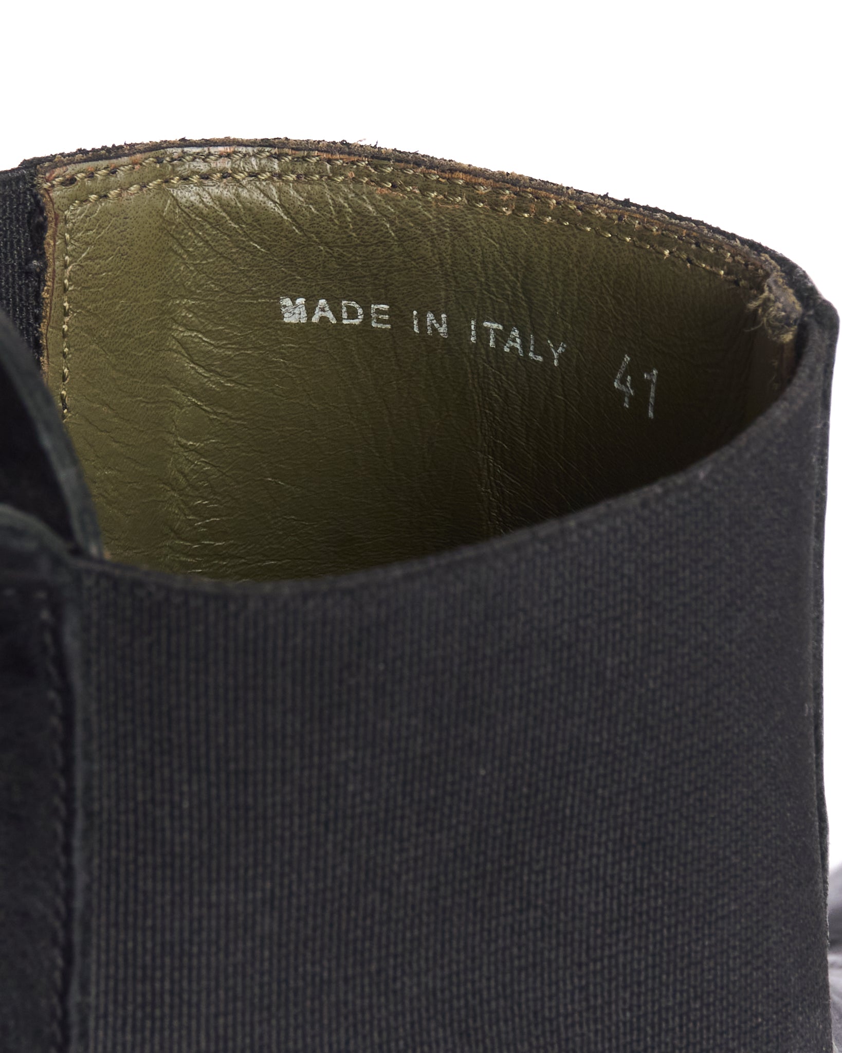 A/W20 Rick Owens "PERFORMA" Calf Leather Elastic Creeper Chelsea Boots