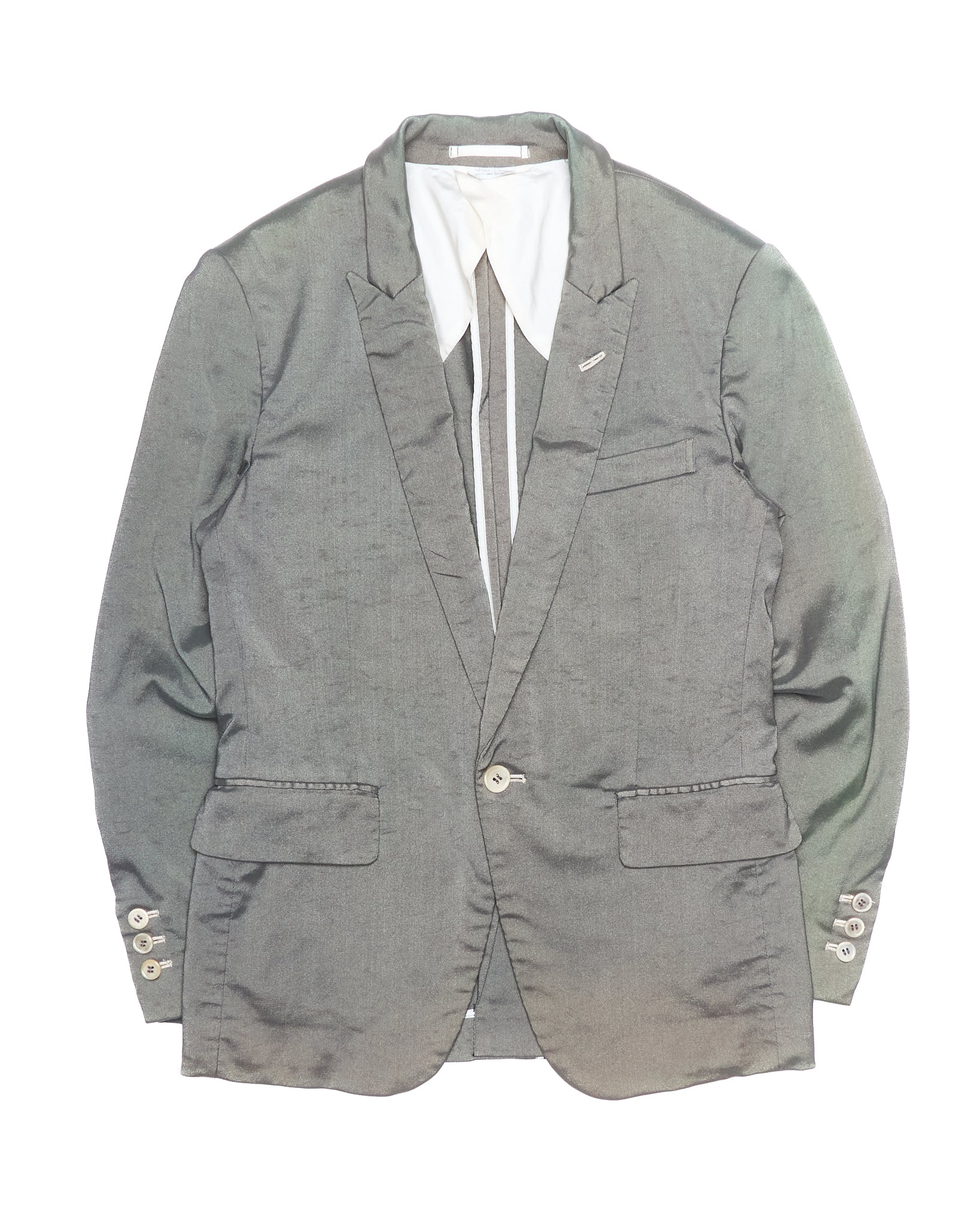 A/W07 Comme des Garçons
HOMME PLUS Silver Shimmery Suit Jacket