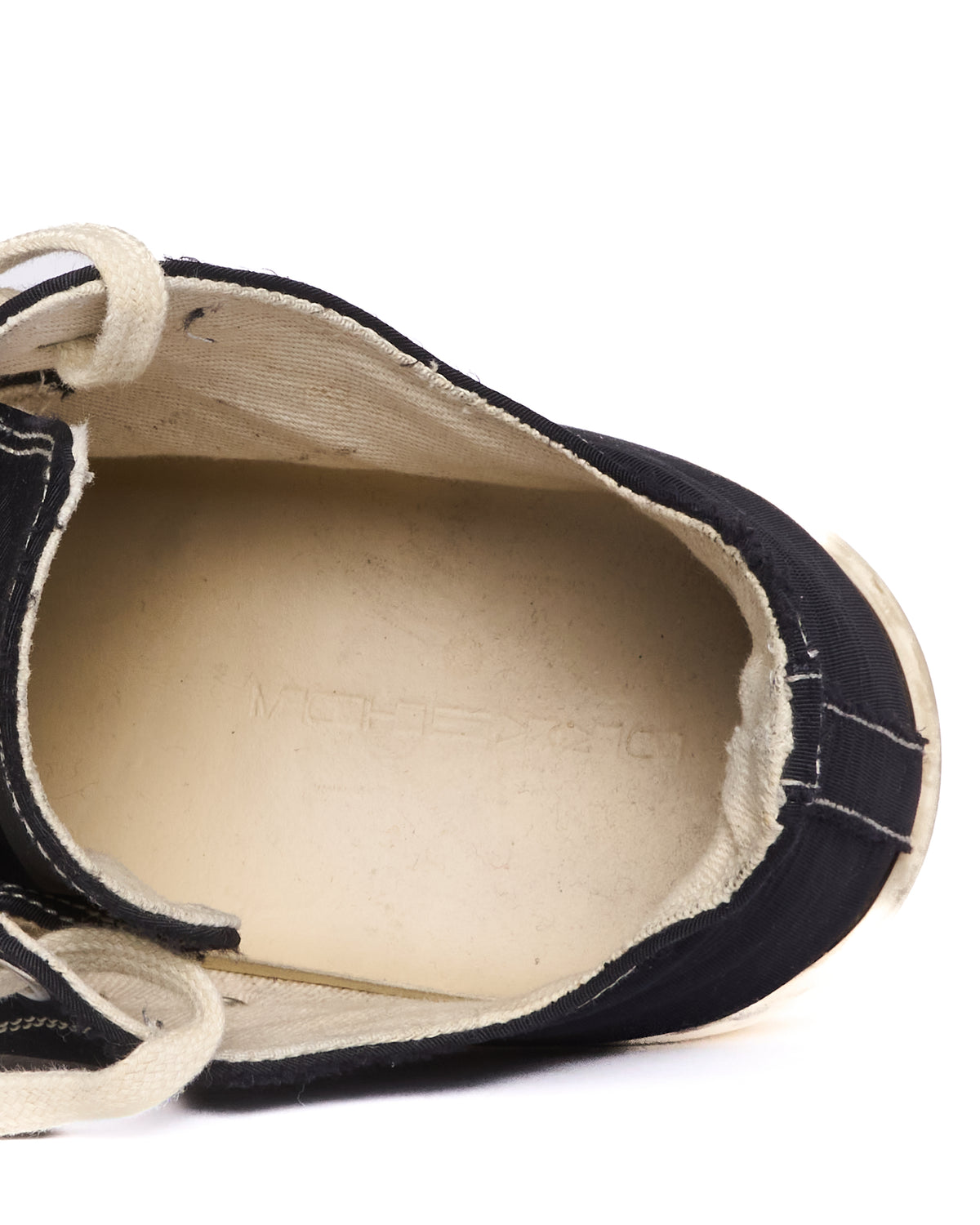 A/W20 Rick Owens DKRSHDW “PERFORMA” Contrast Stitch Nylon Canvas Low-top Ramones Sneakers