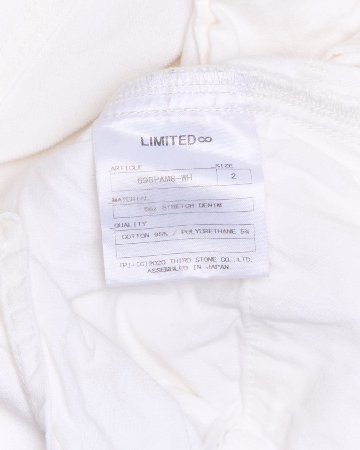 Julius_7 698PAM8-WH Utility Denim Pants