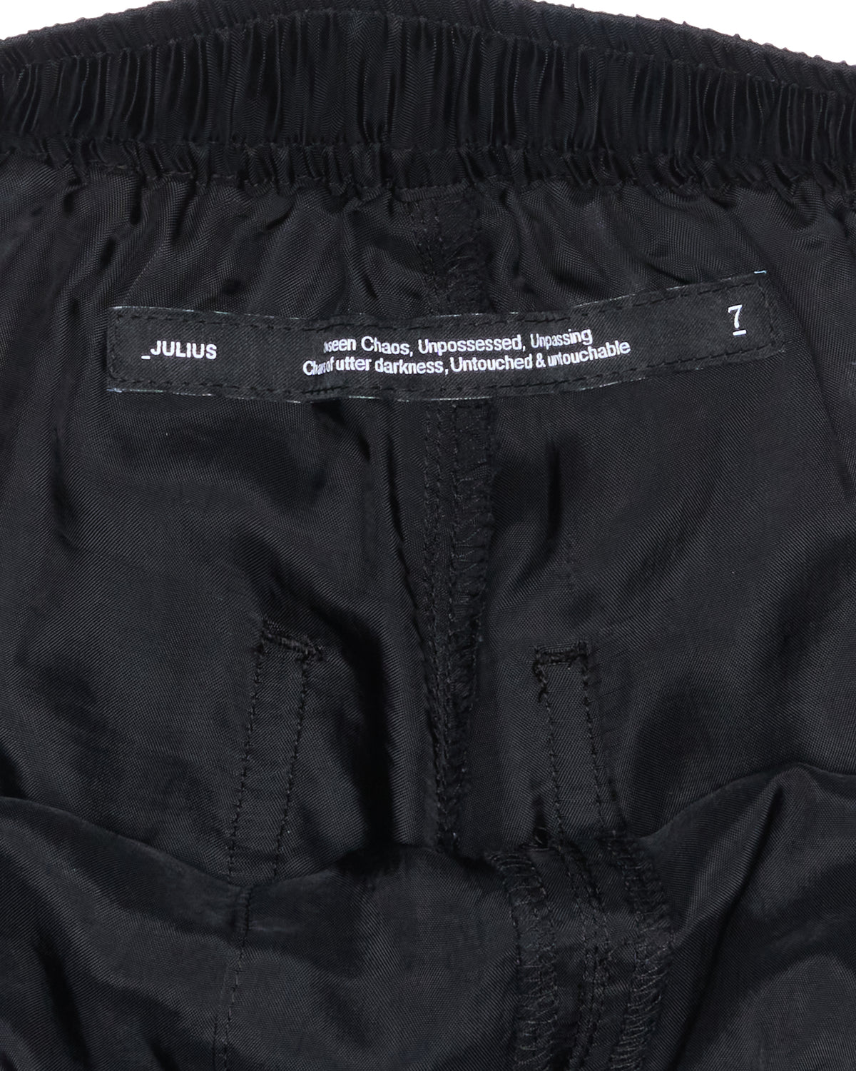 Pre-A/W25 Julius_7 ‘EUROPA’ Glide Drop-Crotch Shorts