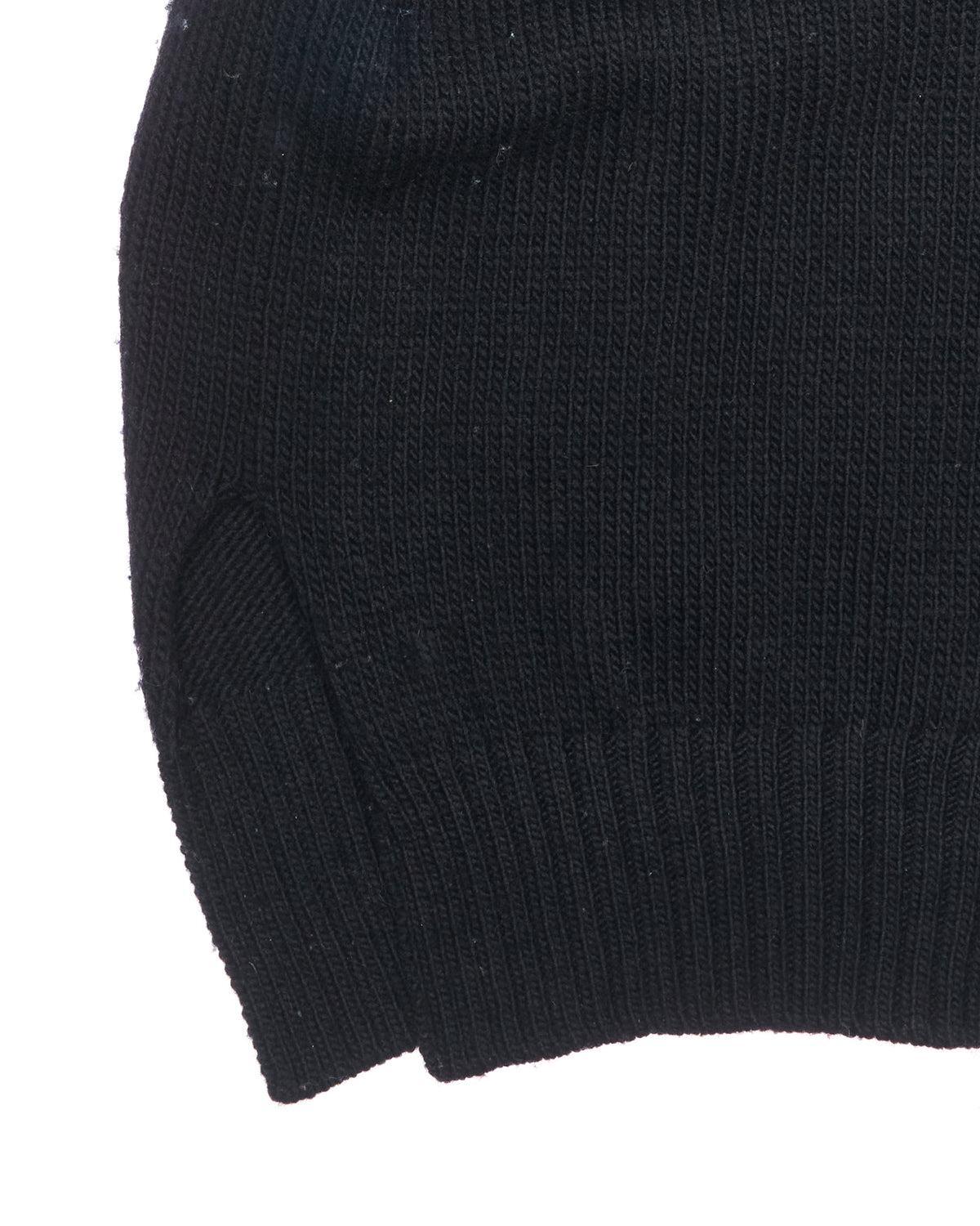 A/W23 Yohji Yamamoto POUR HOMME Asymmetric Cable Knit Mock Neck Jumper