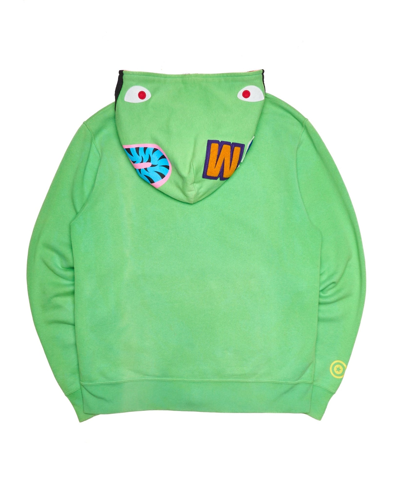 2010 BAPE Neon Pastel Shark Full-Zip Hoodie