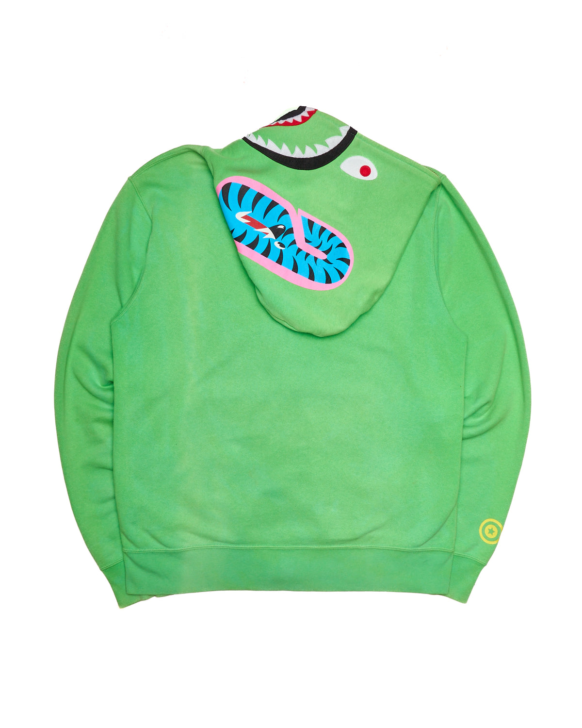 2010 BAPE Neon Pastel Shark Full-Zip Hoodie