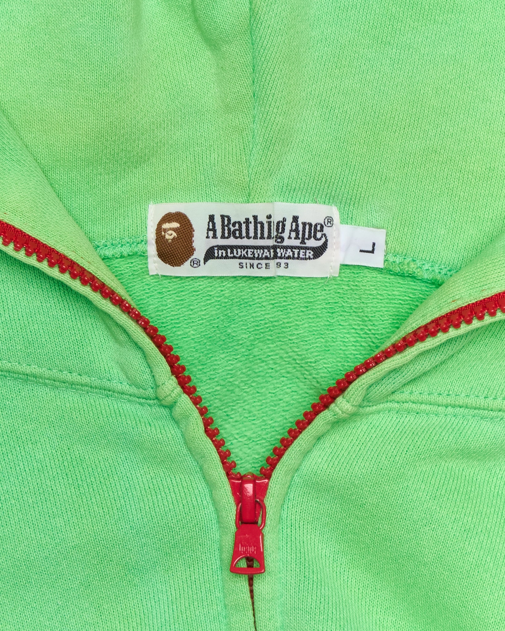 2010 BAPE Neon Pastel Shark Full-Zip Hoodie