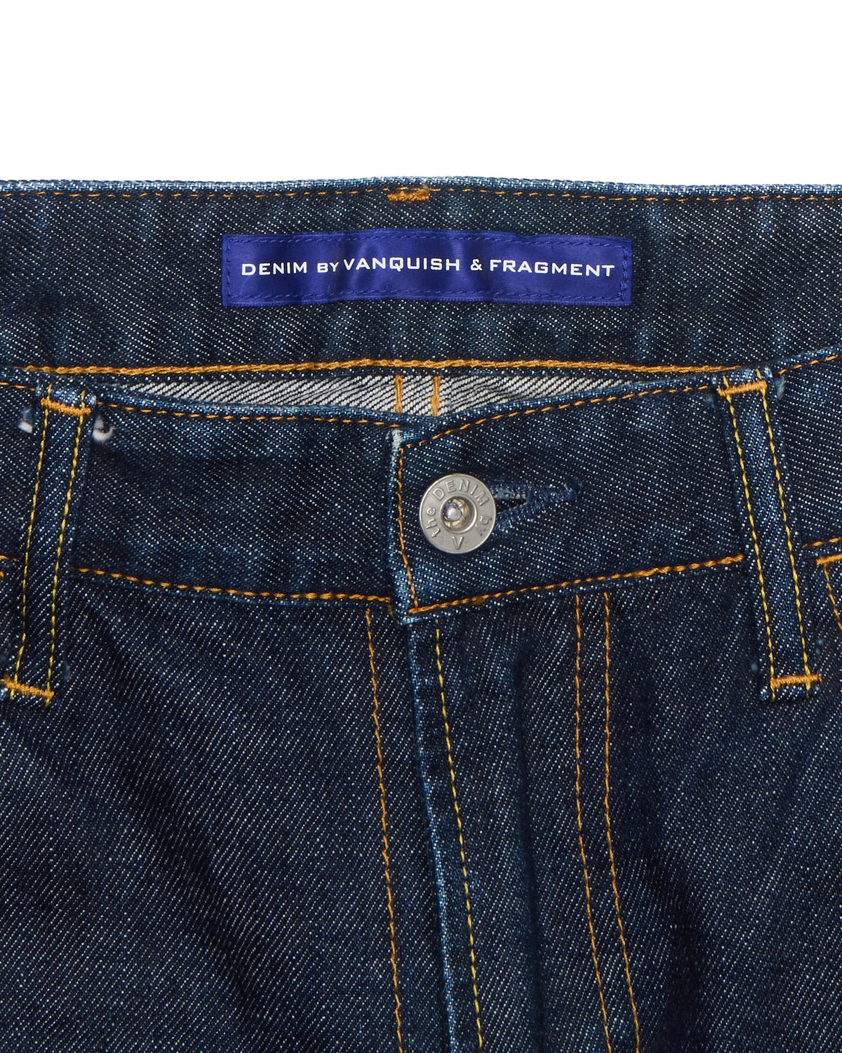 Early 2010s Vanquish x Fragment Side-Embellished Dark Indigo Jeans