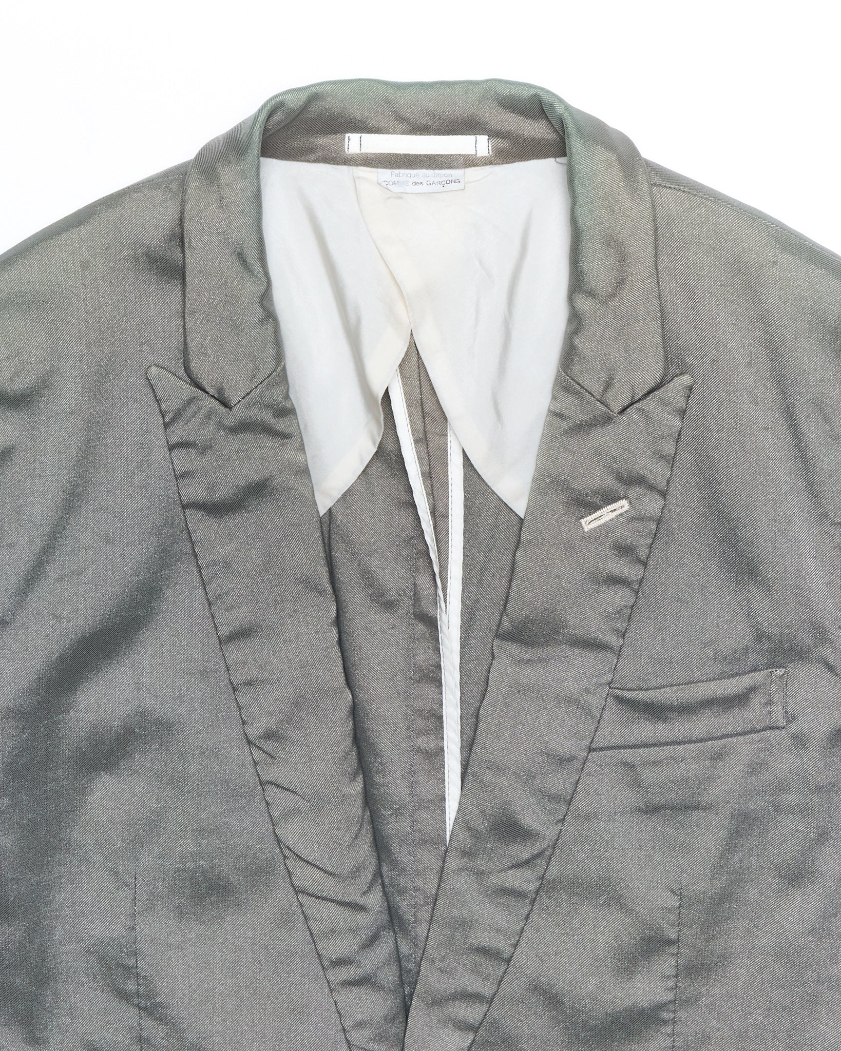A/W07 Comme des Garçons
HOMME PLUS Silver Shimmery Suit Jacket