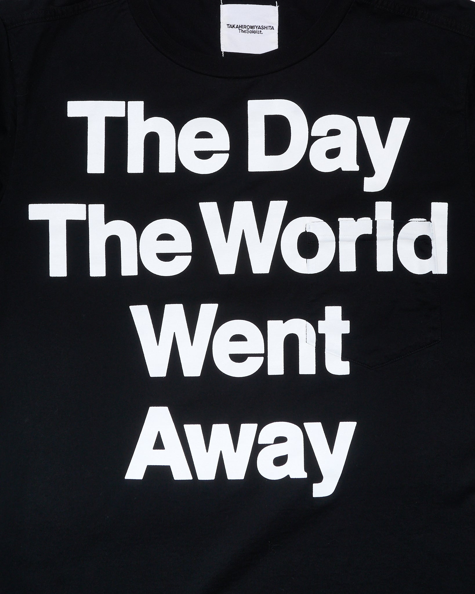 F/W18 Takahiro Miyashita TheSoloist. “The Day The World Went Away” Graphic Pocket T-shirt