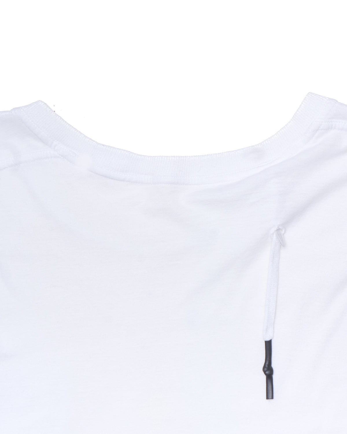 11 by Boris Bidjan Saberi AW18-19 'TS5' White Patch Pocket Embroidered T-shirt