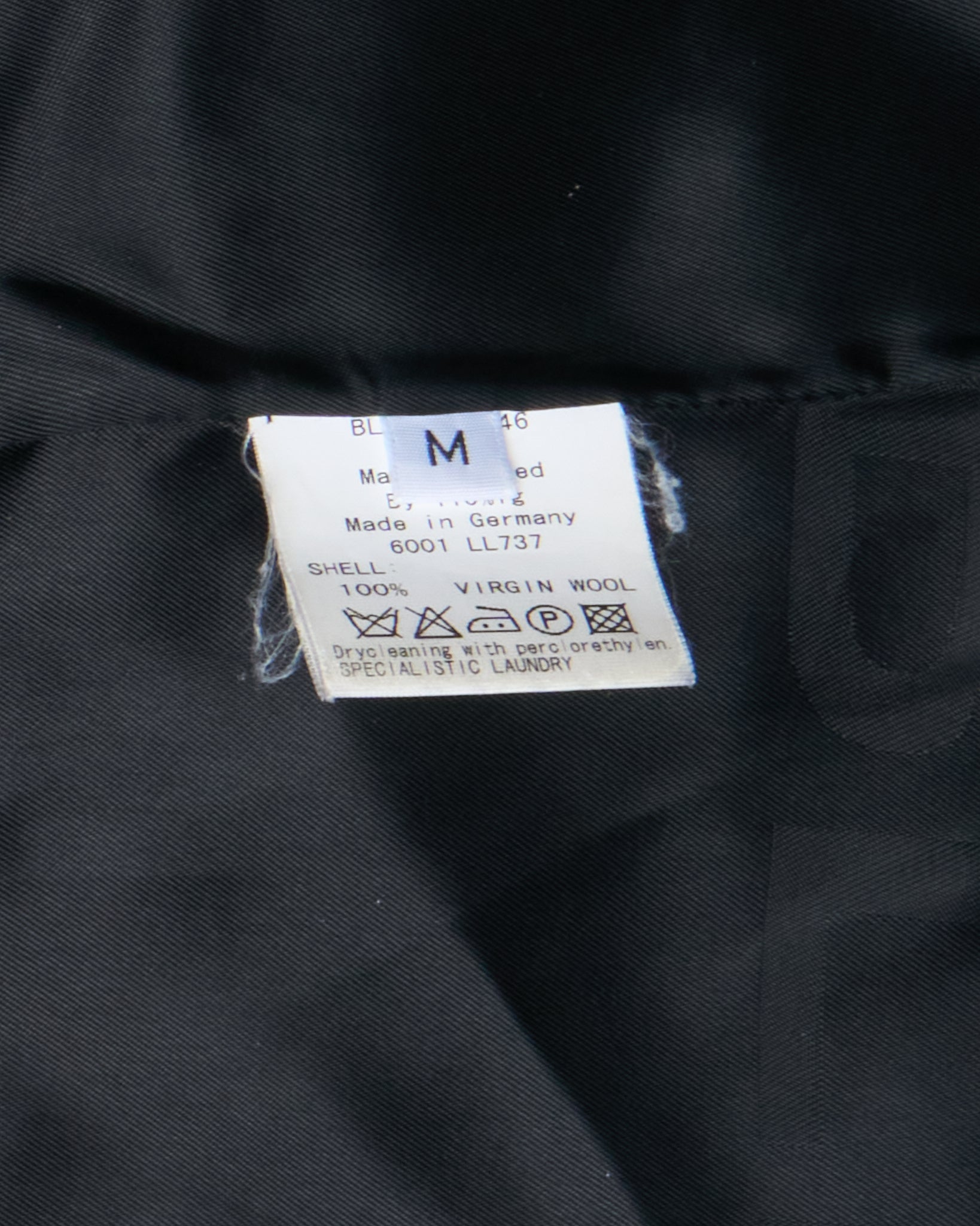 2011 BLESS Dark Navy Oversize Hooded Virgin Wool Coat
