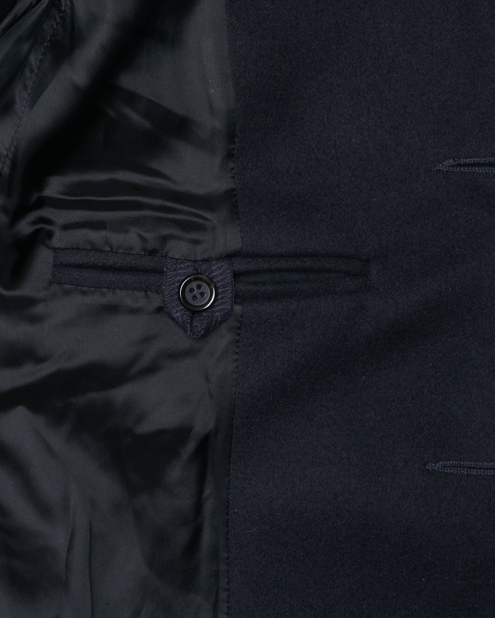 2011 BLESS Dark Navy Oversize Hooded Virgin Wool Coat