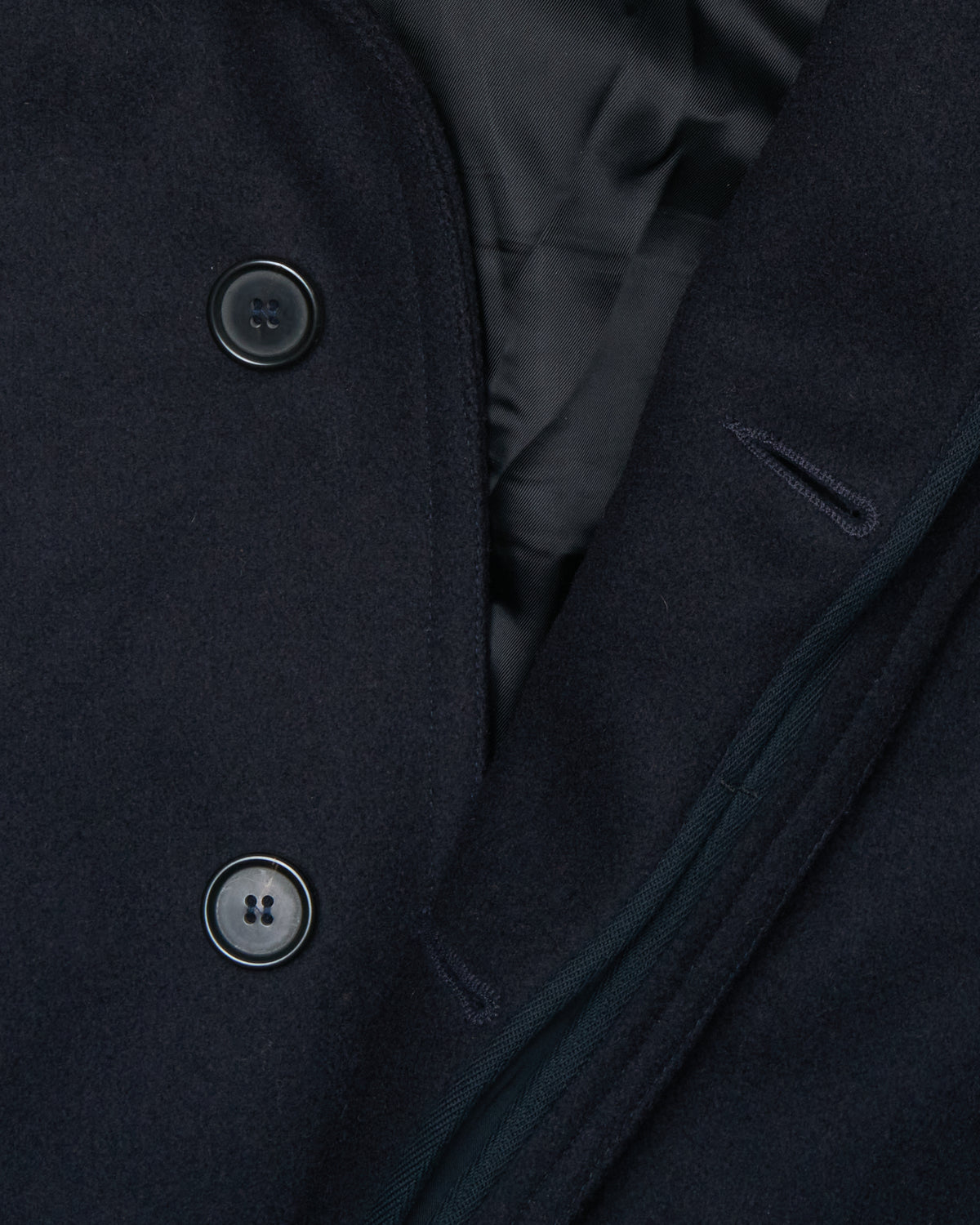 2011 BLESS Dark Navy Oversize Hooded Virgin Wool Coat