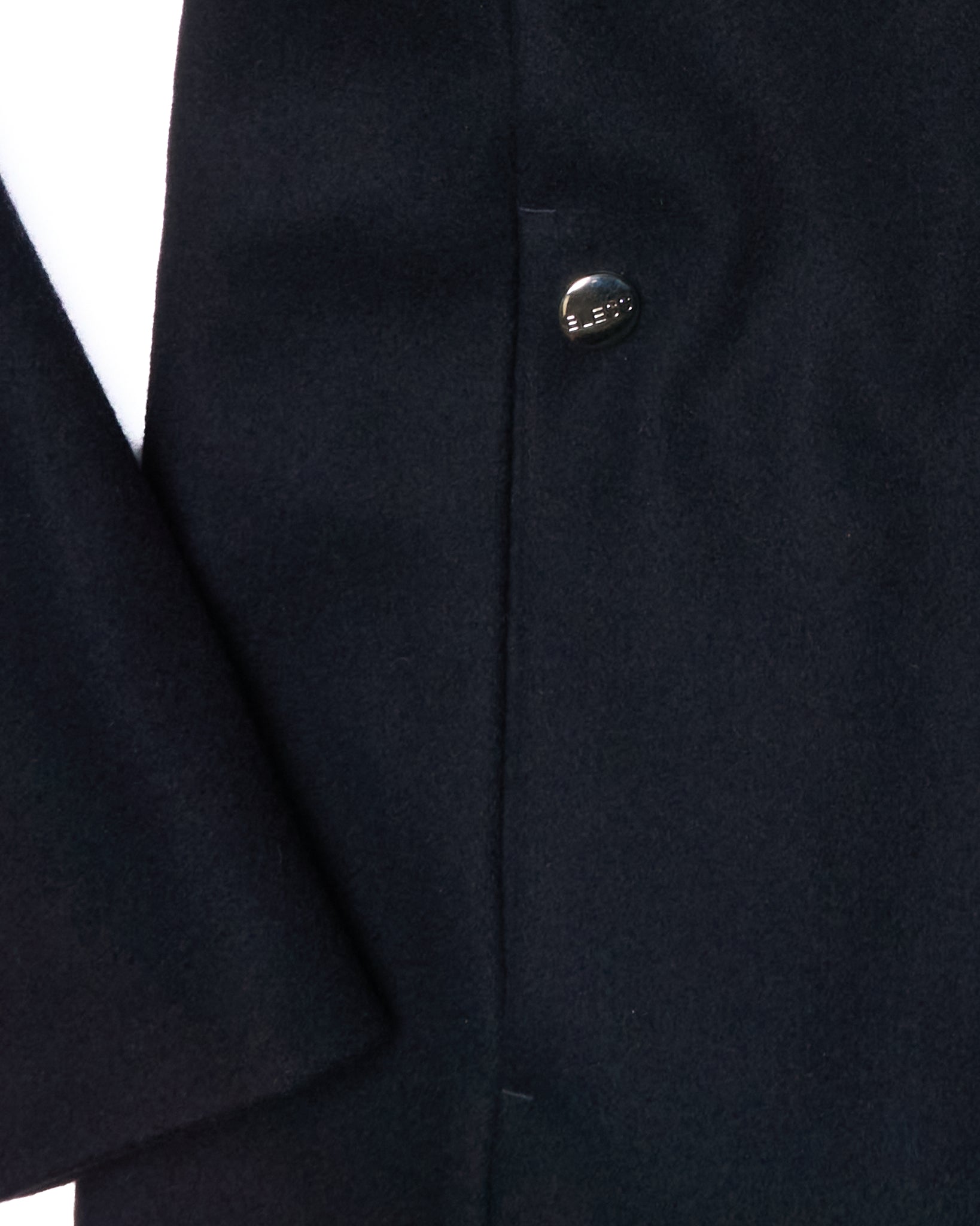 2011 BLESS Dark Navy Oversize Hooded Virgin Wool Coat