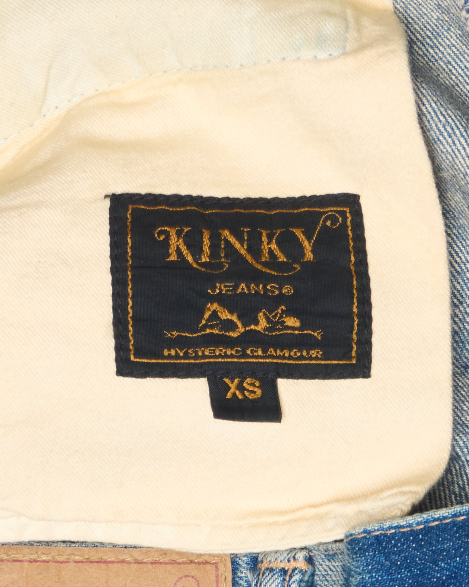 Hysteric Glamour ‘Kinky’ Reconstructed Studded Denim Skirt