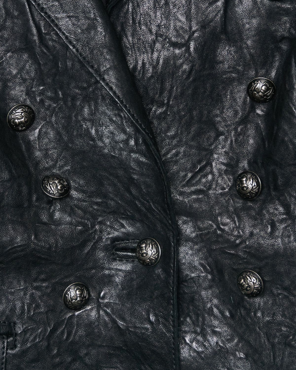 Early 2010s Pierre Balmain Lambskin Military Blazer