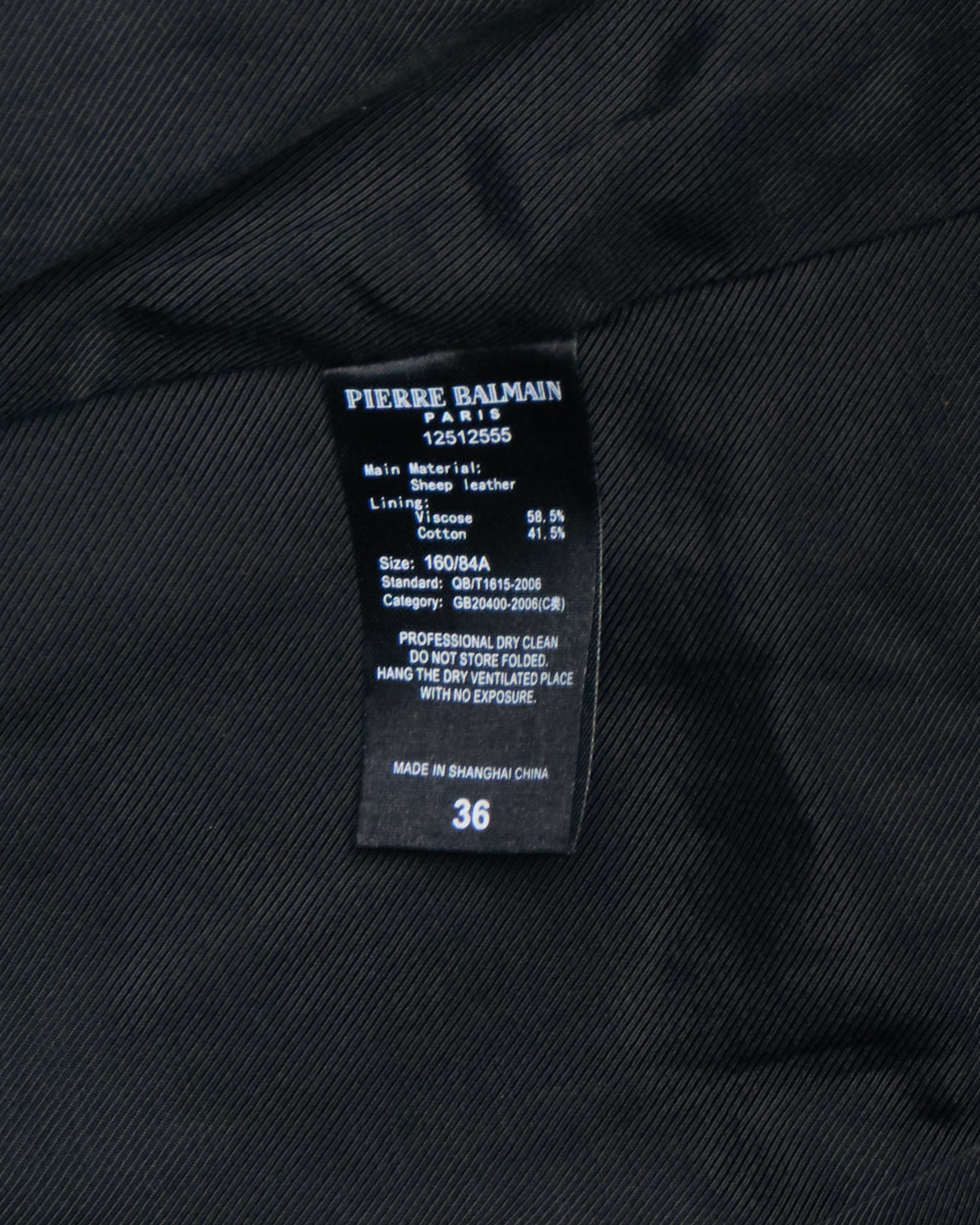 Early 2010s Pierre Balmain Lambskin Military Blazer