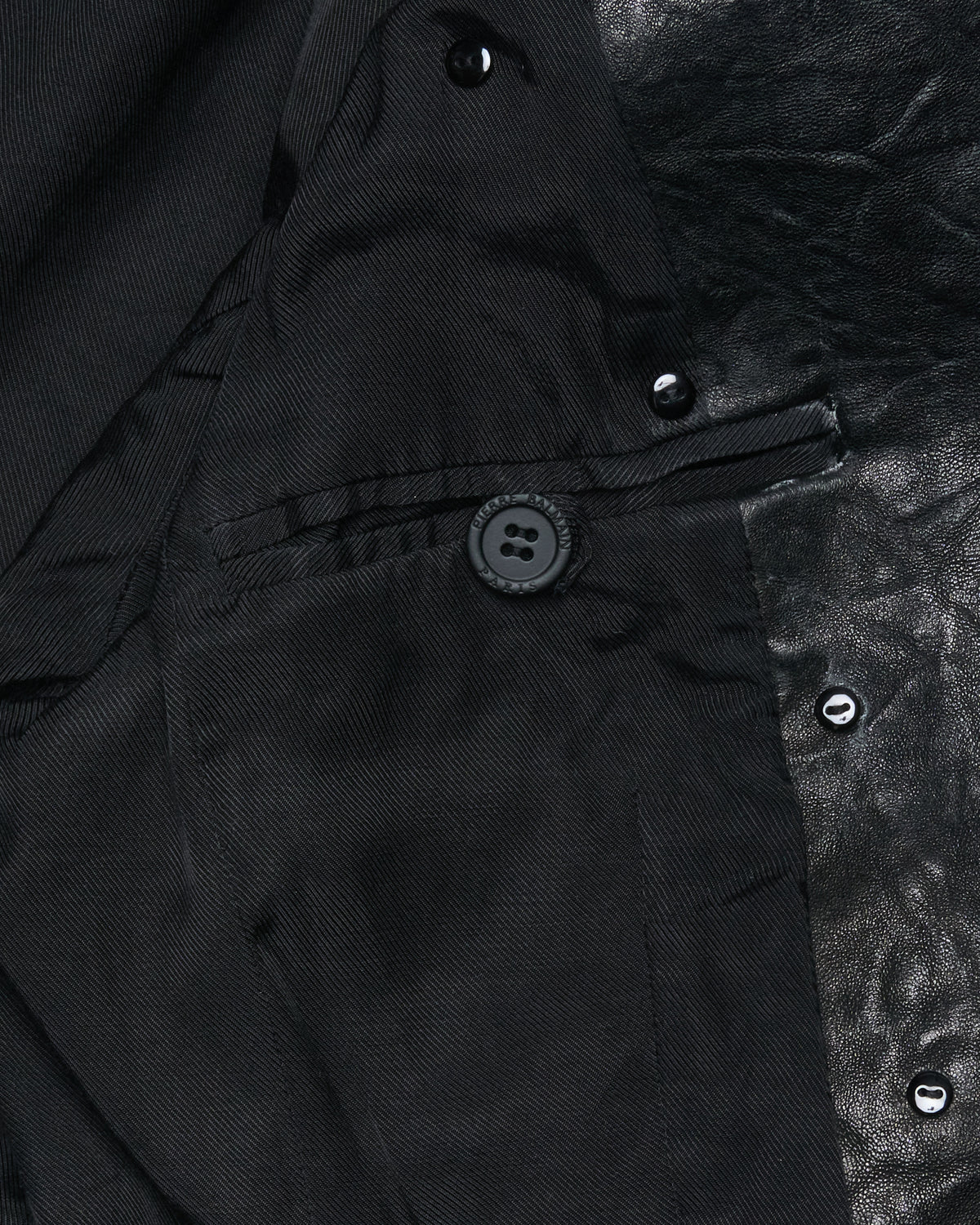 Early 2010s Pierre Balmain Lambskin Military Blazer