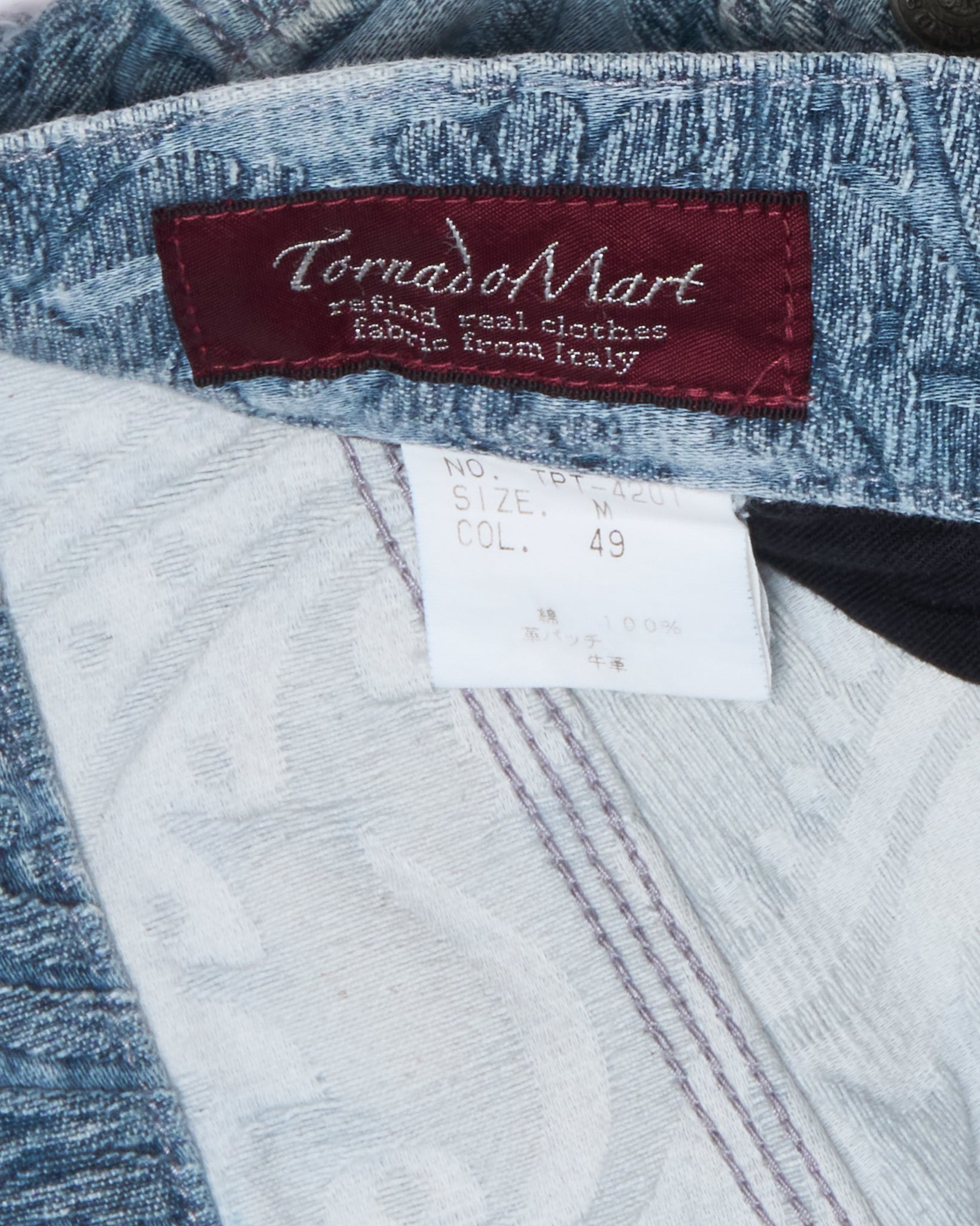 Early 2000s Tornado Mart Tribal Jacquard Flared Pants