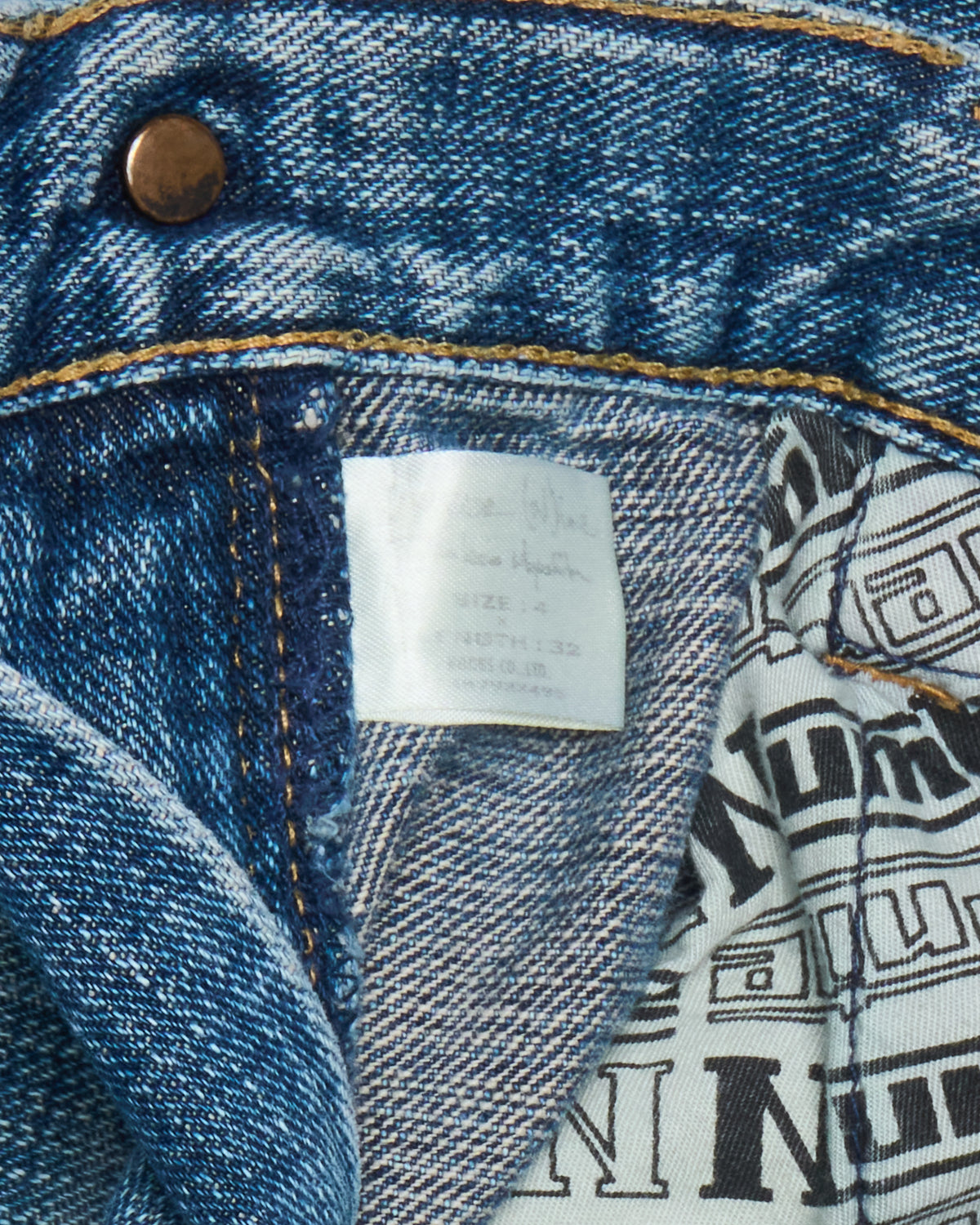 S/S03 Number (N)ine Kurt Cobain Patchwork Denim