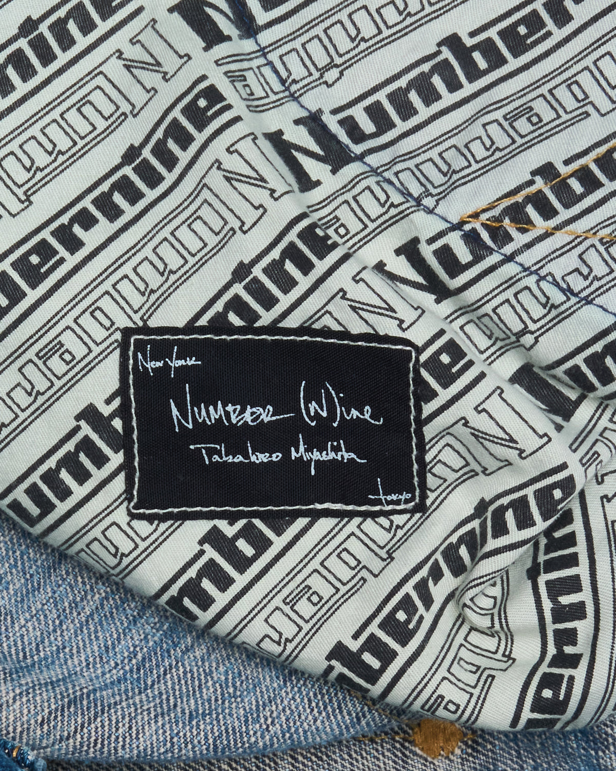 S/S03 Number (N)ine Kurt Cobain Patchwork Denim