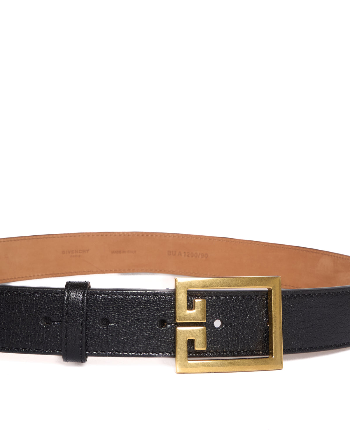 Givenchy Black Gold Tone G-Chain Belt