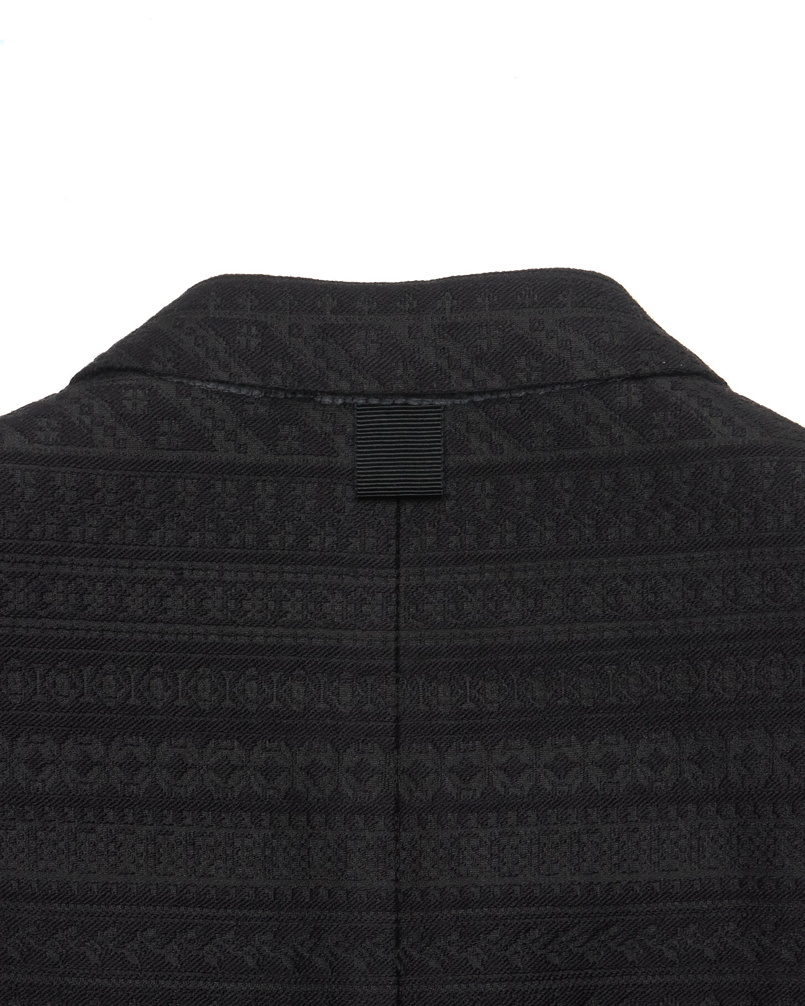 Thom Browne Cable Knit Sleeve Wool Blend Embroidered Jacket