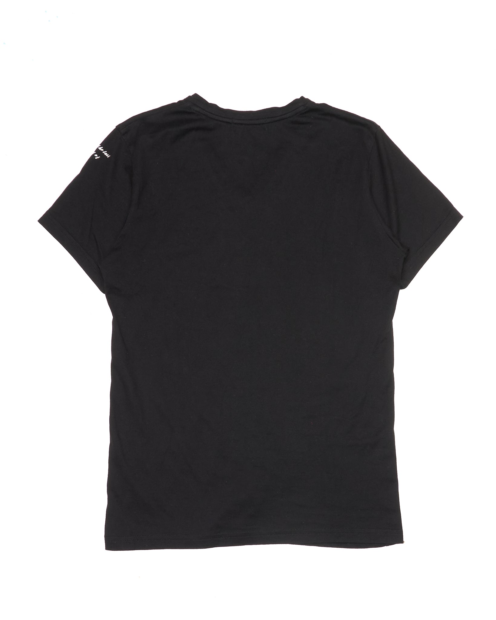 Tornado Mart Typography Black V-Neck Tee