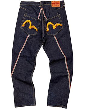 Early 00s EVISU Spiral Selvedge Seagull Jeans