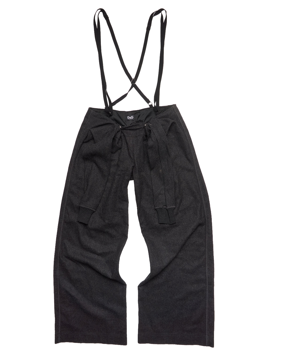 Early 2000s Dolce & Gabbana Wool Suspender Pants